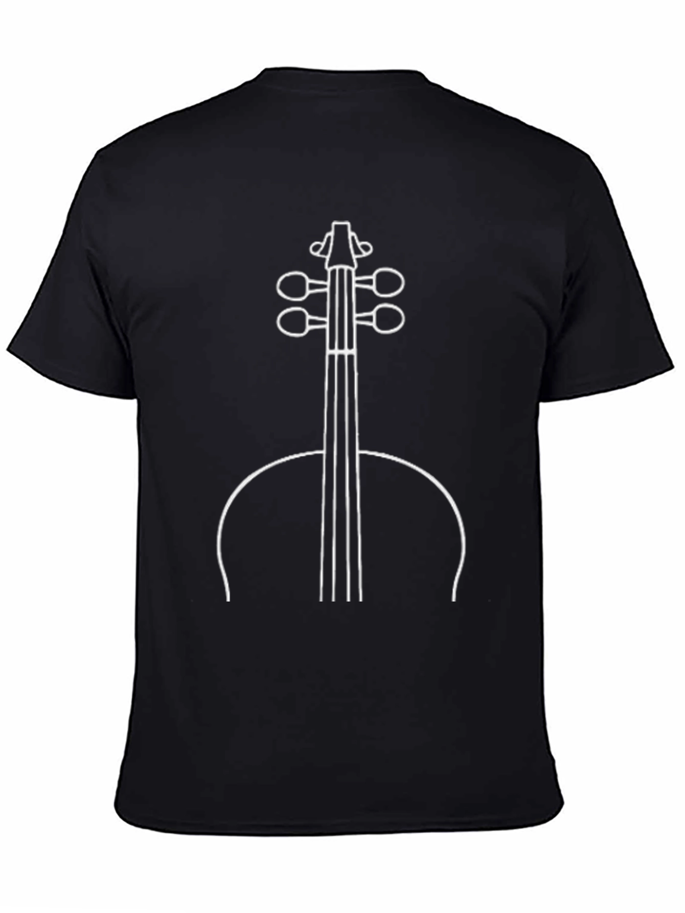 Cello Outline T-Shirt - Musical Instrument Tee