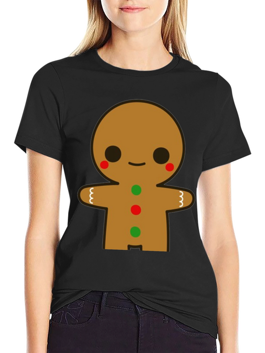 Gingerbread Man Graphic Tee - Festive Holiday Shirt