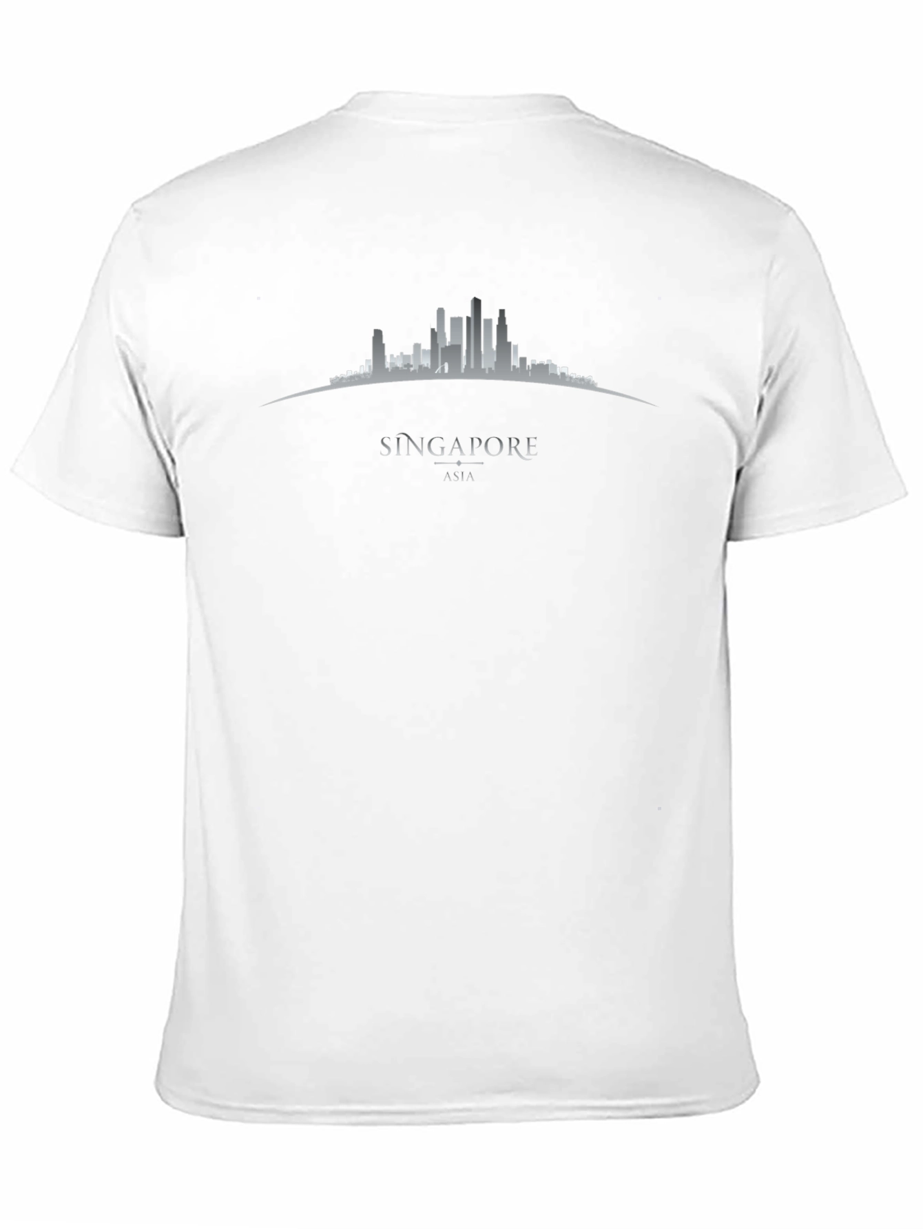 Singapore Skyline Graphic T-Shirt - Black