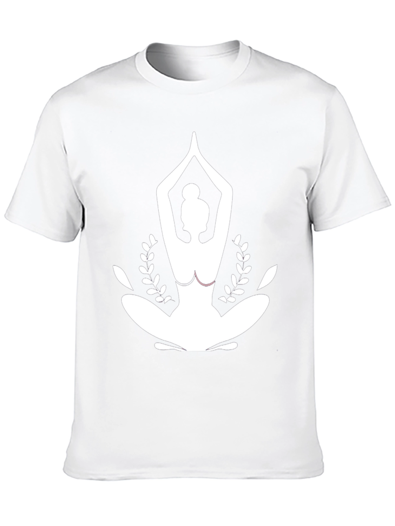 Yoga Pose Graphic Black T-Shirt
