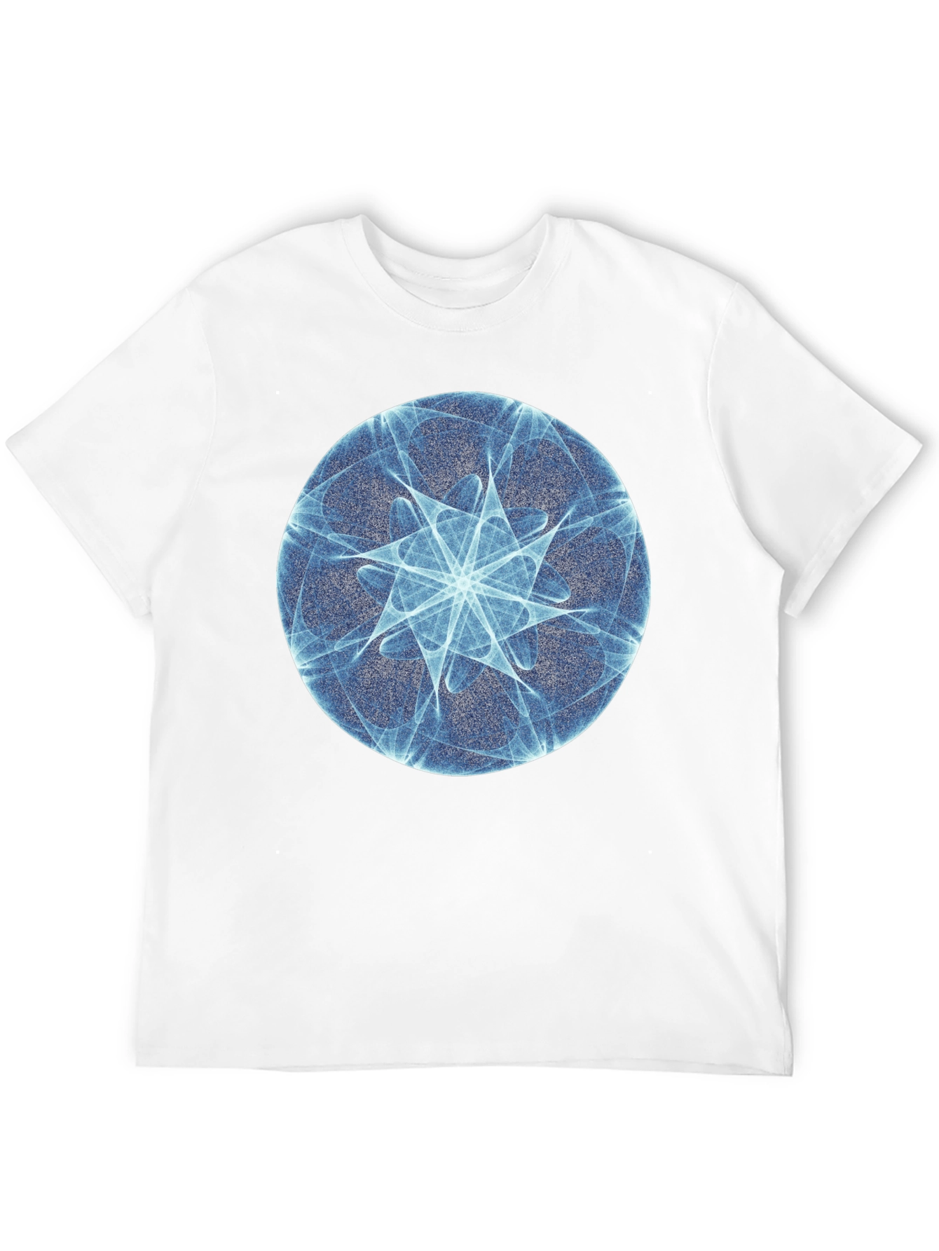 Abstract Circle Design Black T-Shirt