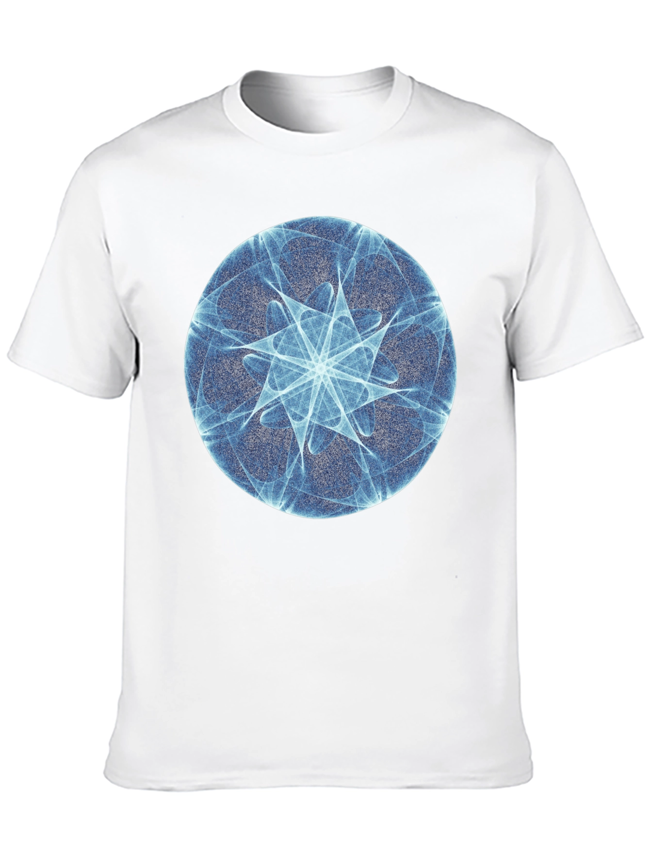 Abstract Circle Design Black T-Shirt