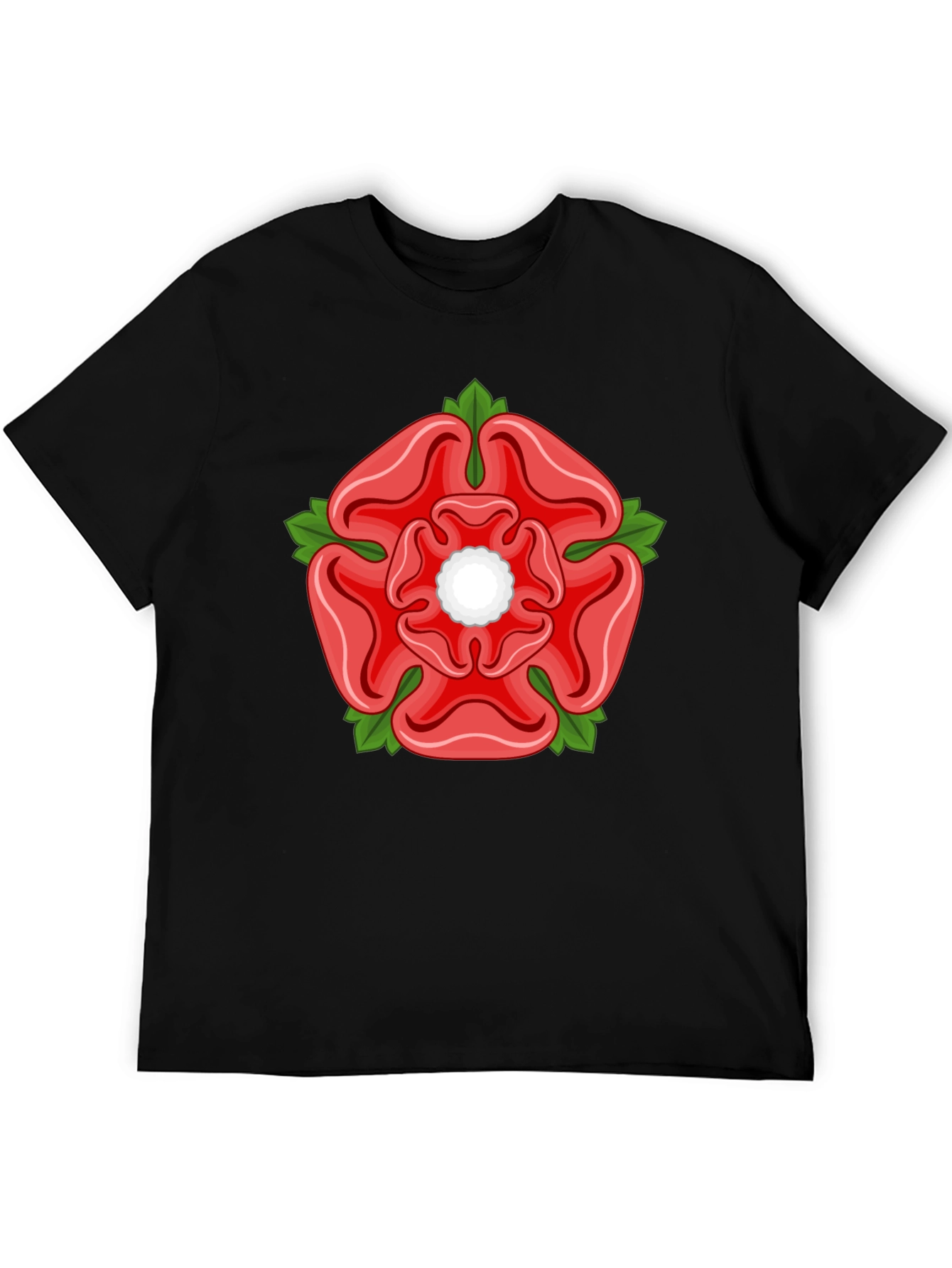 English Rose Graphic Tee - Black