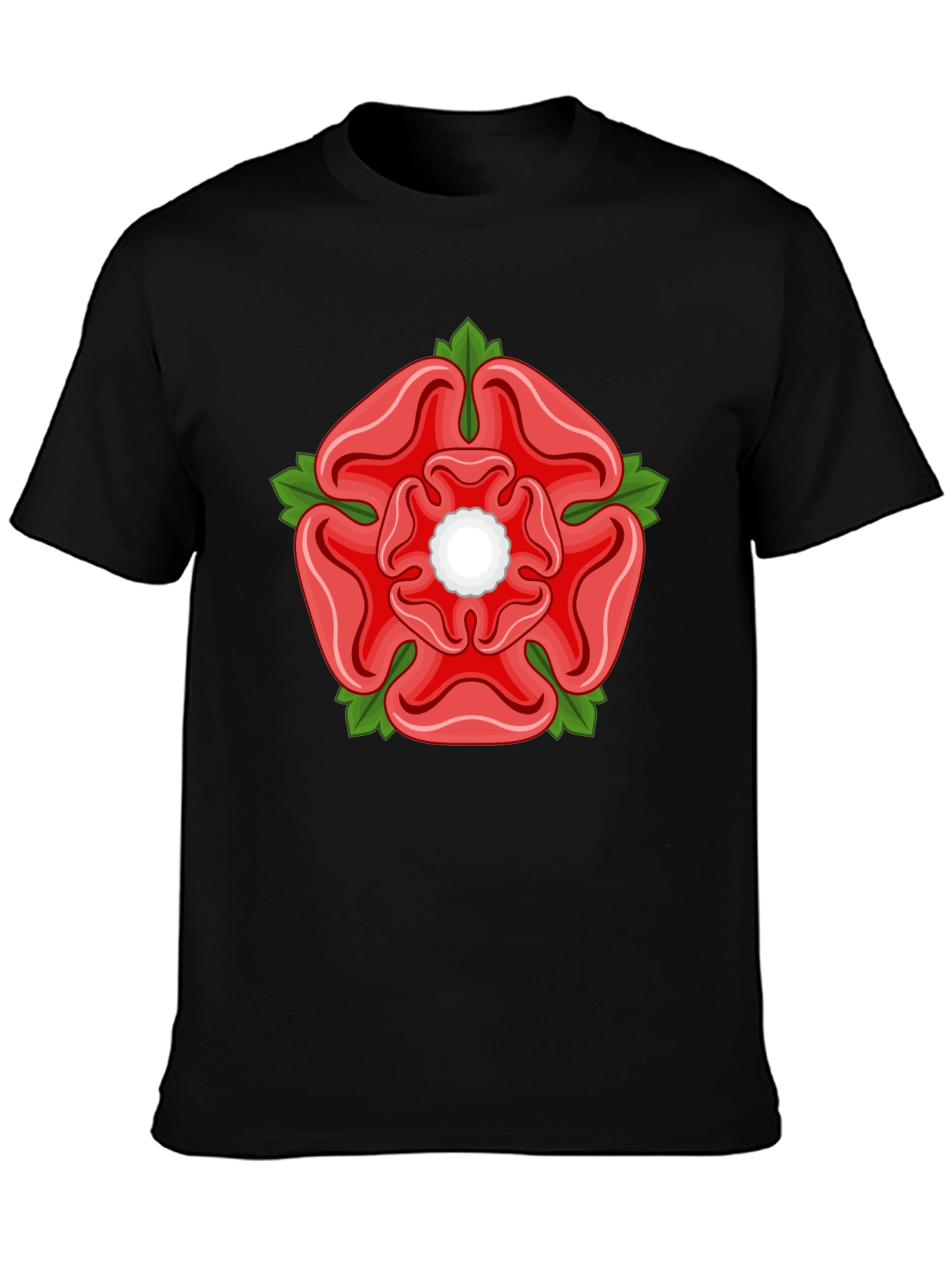 English Rose Graphic Tee - Black