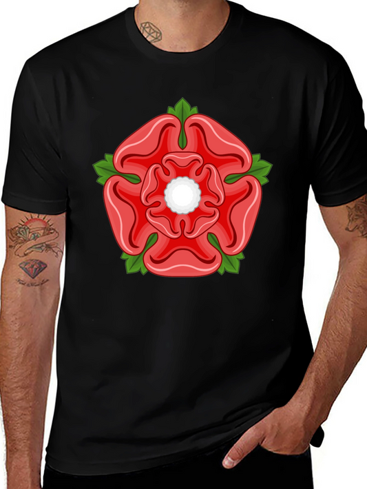 English Rose Graphic Tee - Black