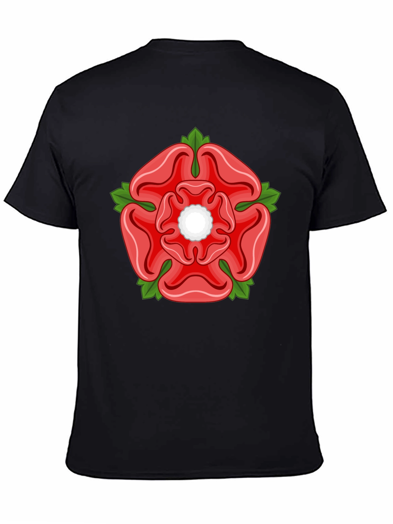 English Rose Graphic Tee - Black