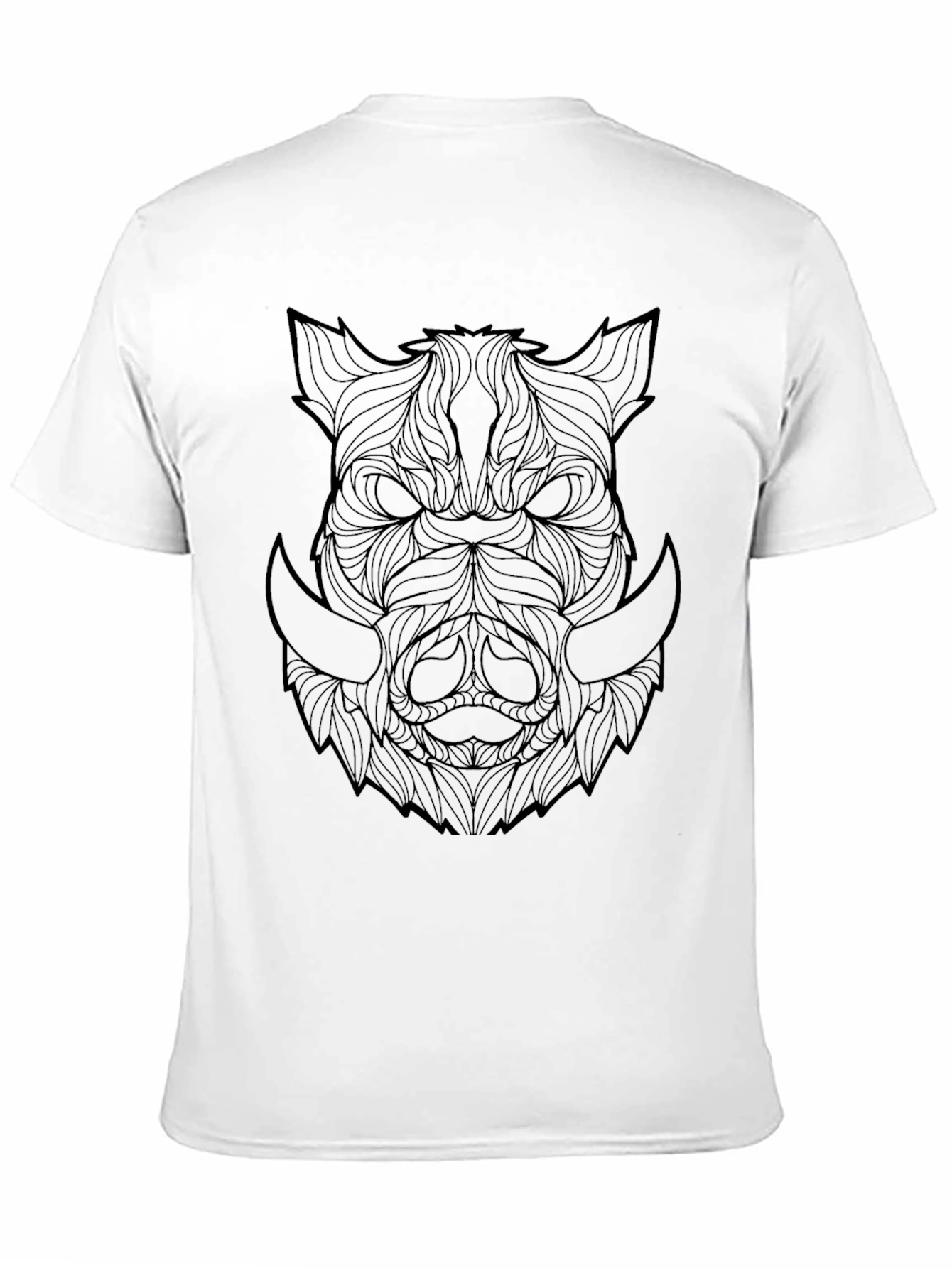 Boar Graphic Tee - Stylish Black T-Shirt