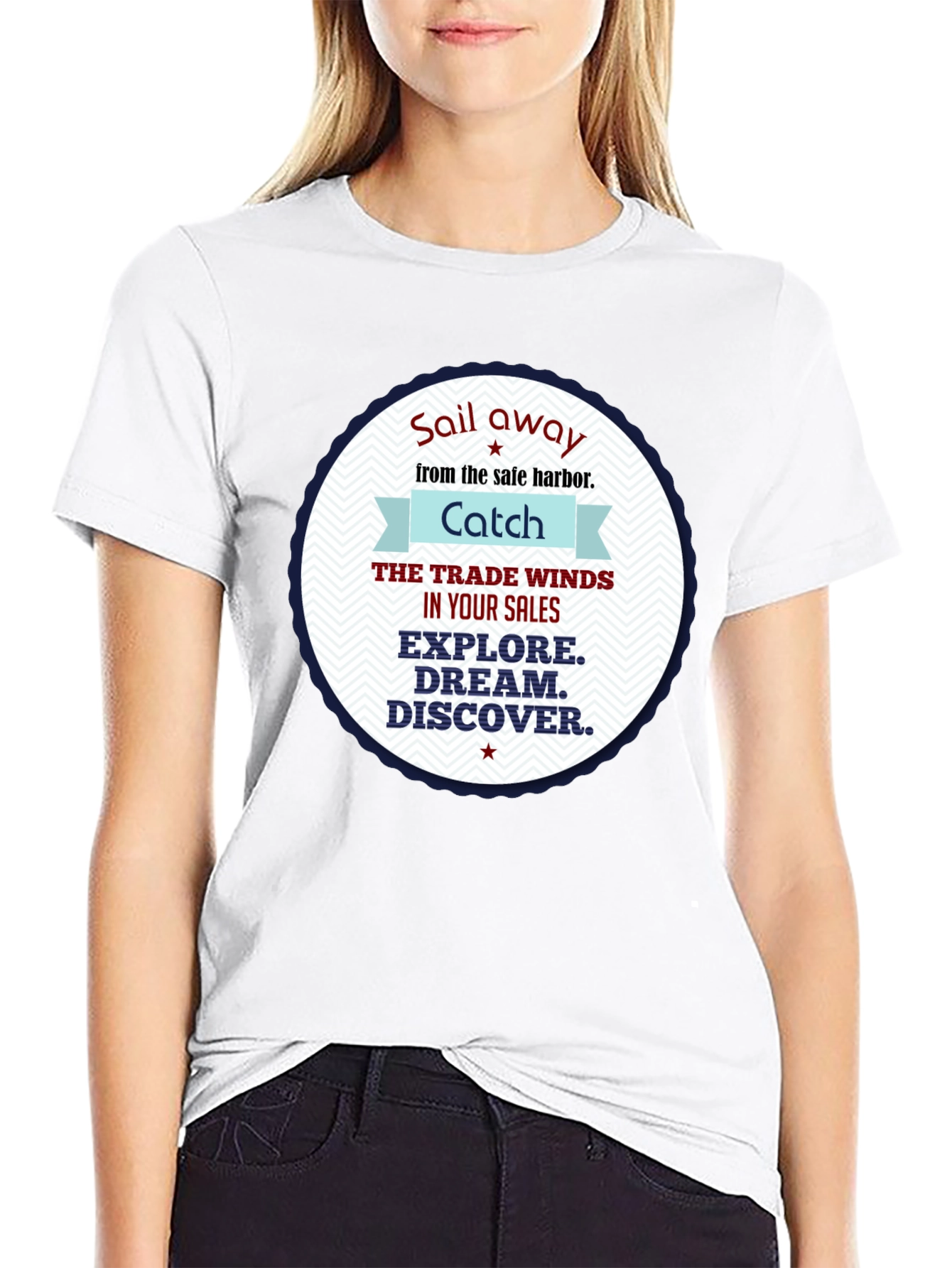 Nautical Theme Graphic T-Shirt