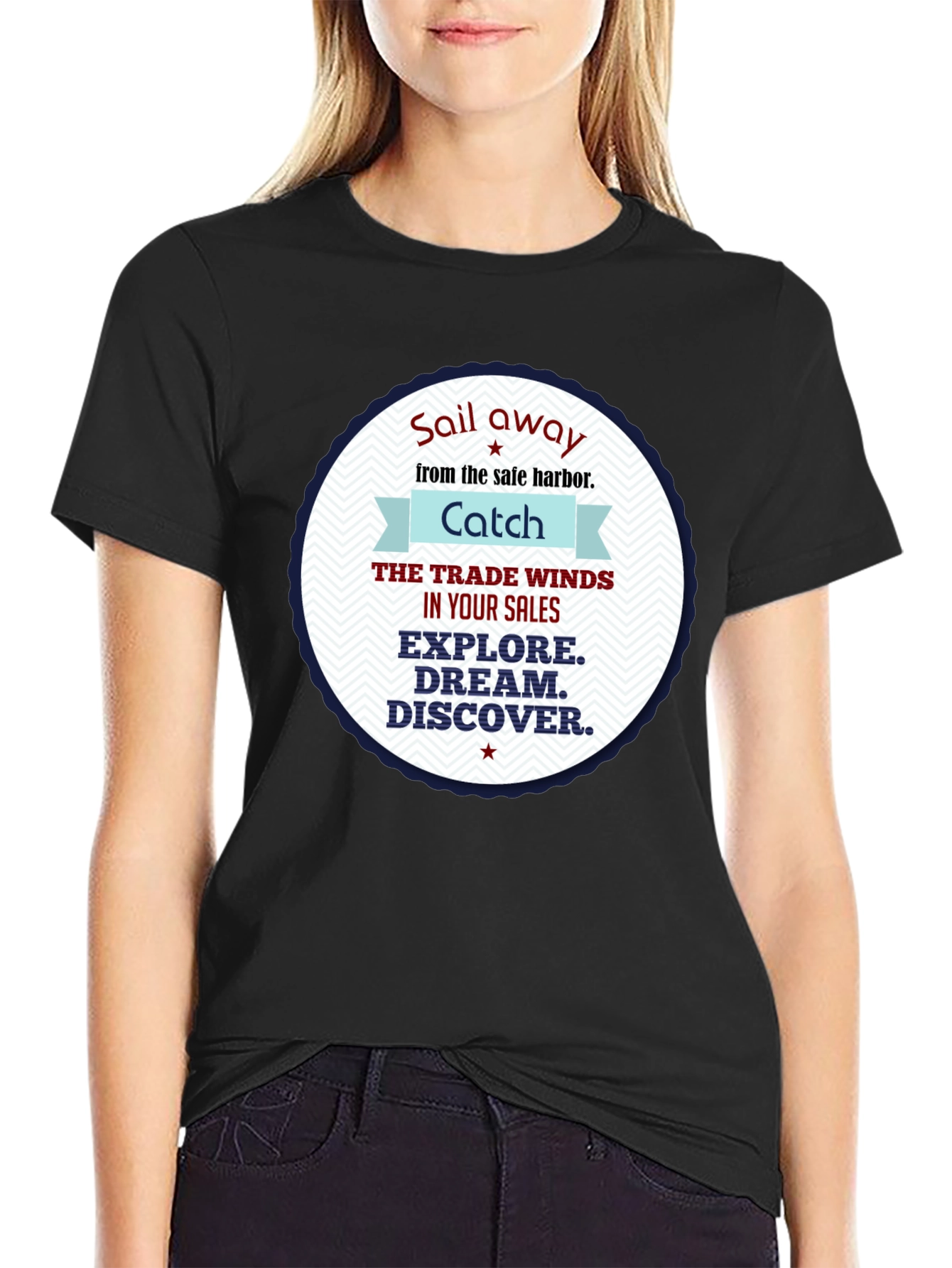 Nautical Theme Graphic T-Shirt