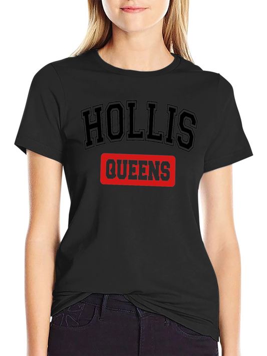 Hollis Queens Black Graphic T-Shirt