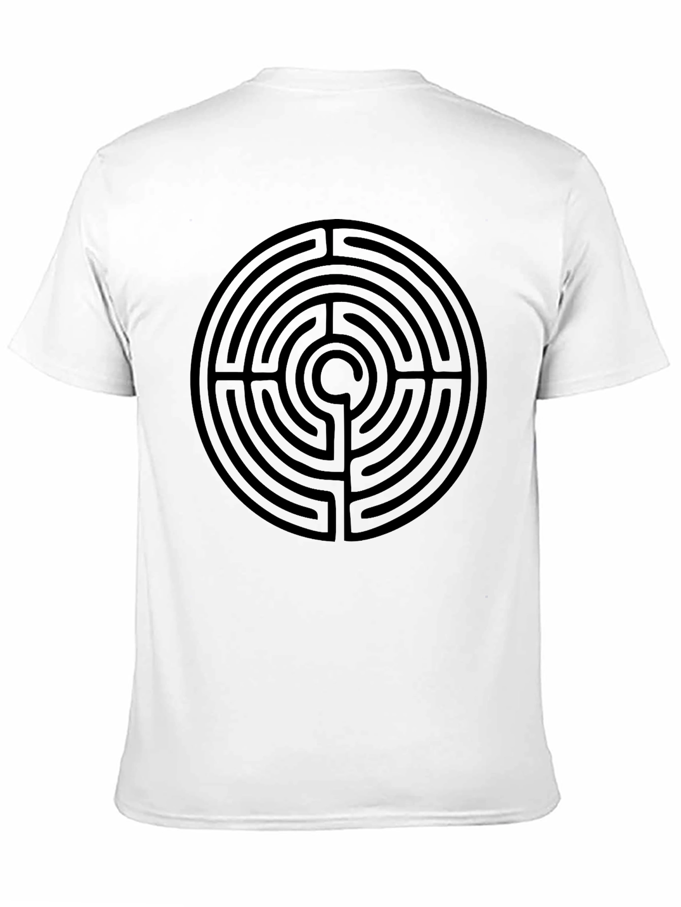 Labyrinth Print Black T-Shirt