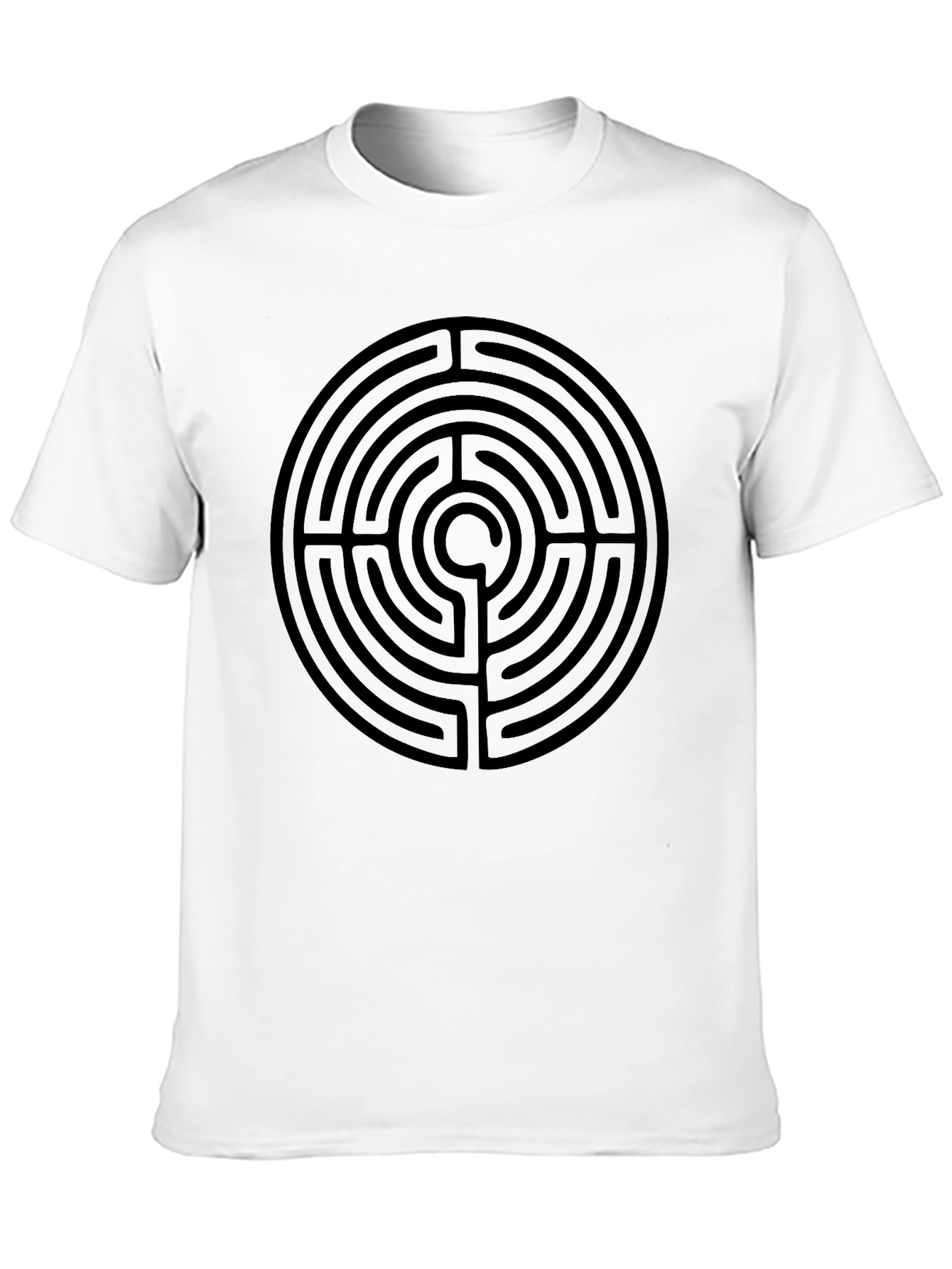Labyrinth Print Black T-Shirt