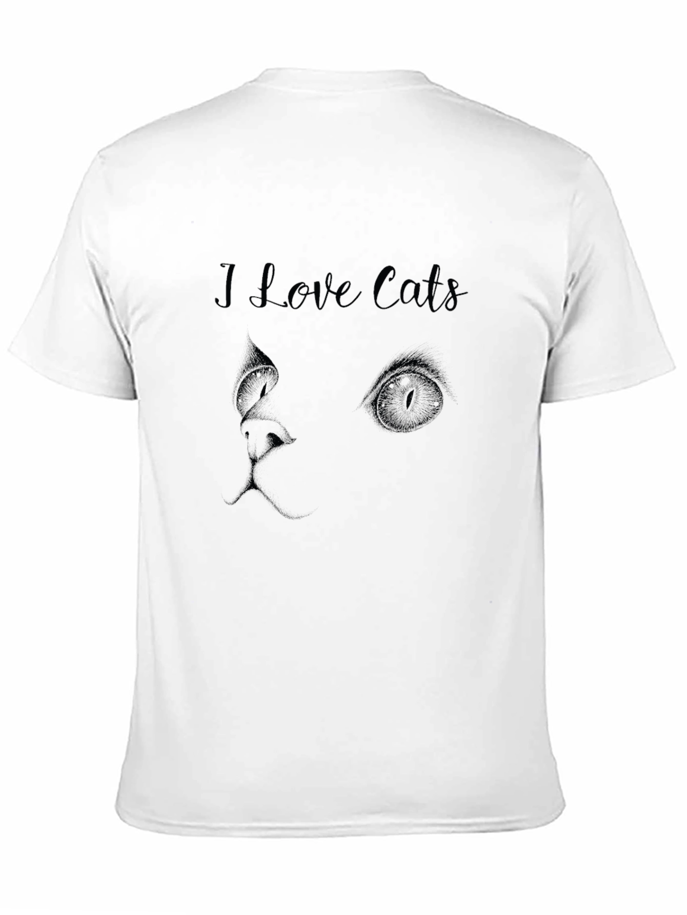 I Love Cats Graphic Tee - Black T-Shirt