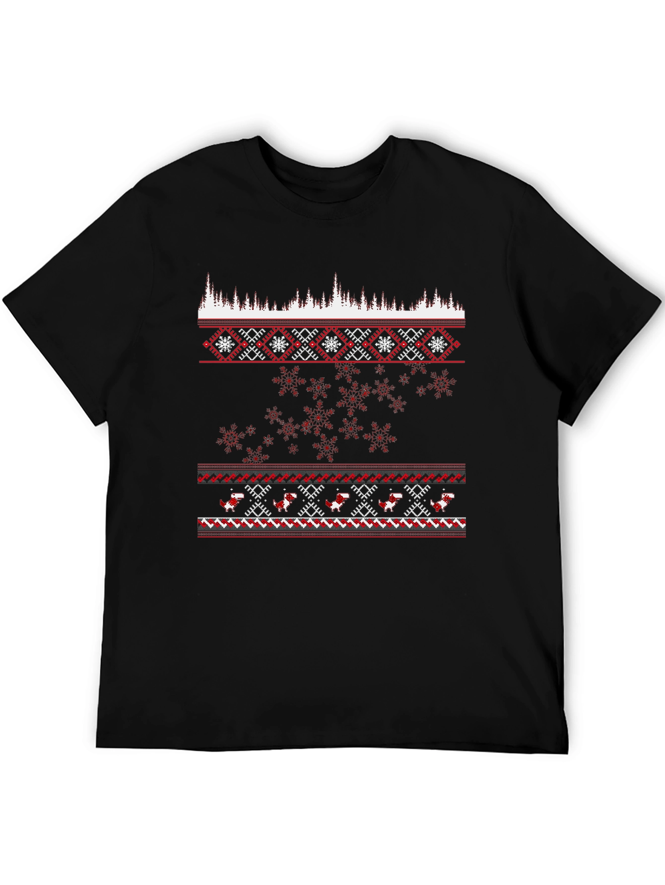 Festive Holiday Pattern T-Shirt