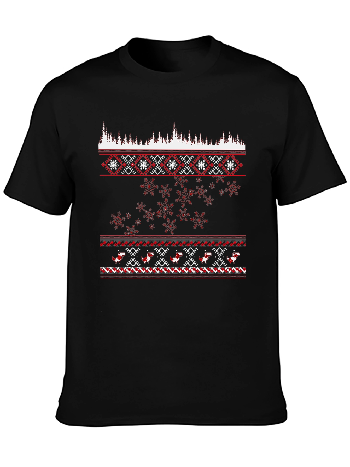 Festive Holiday Pattern T-Shirt