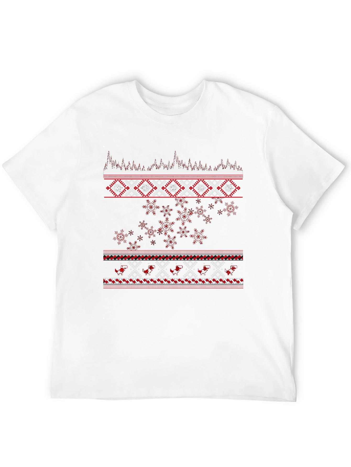 Festive Holiday Pattern T-Shirt