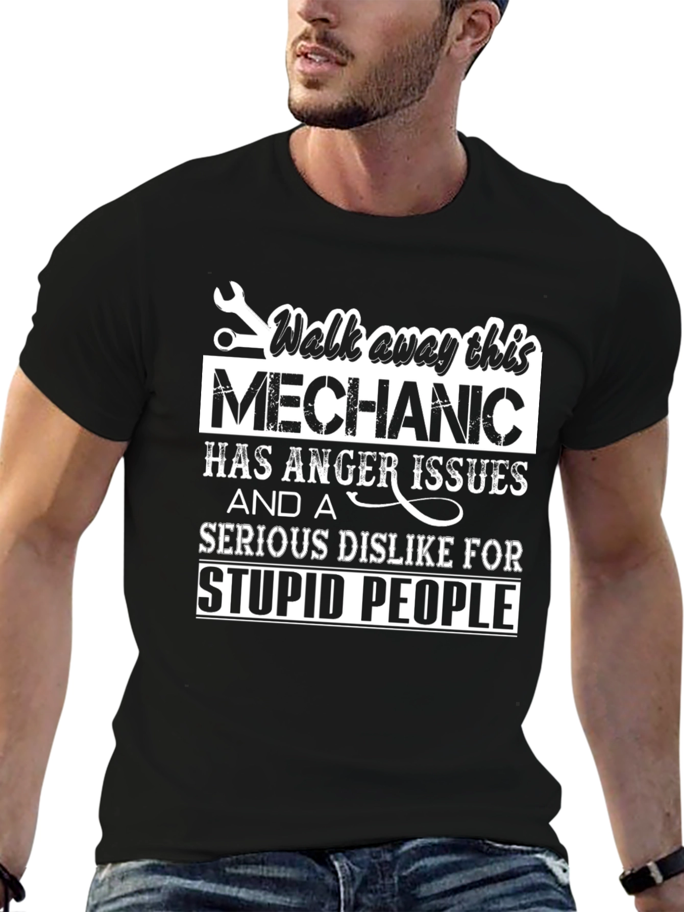 Mechanic Anger Issues Graphic T-Shirt
