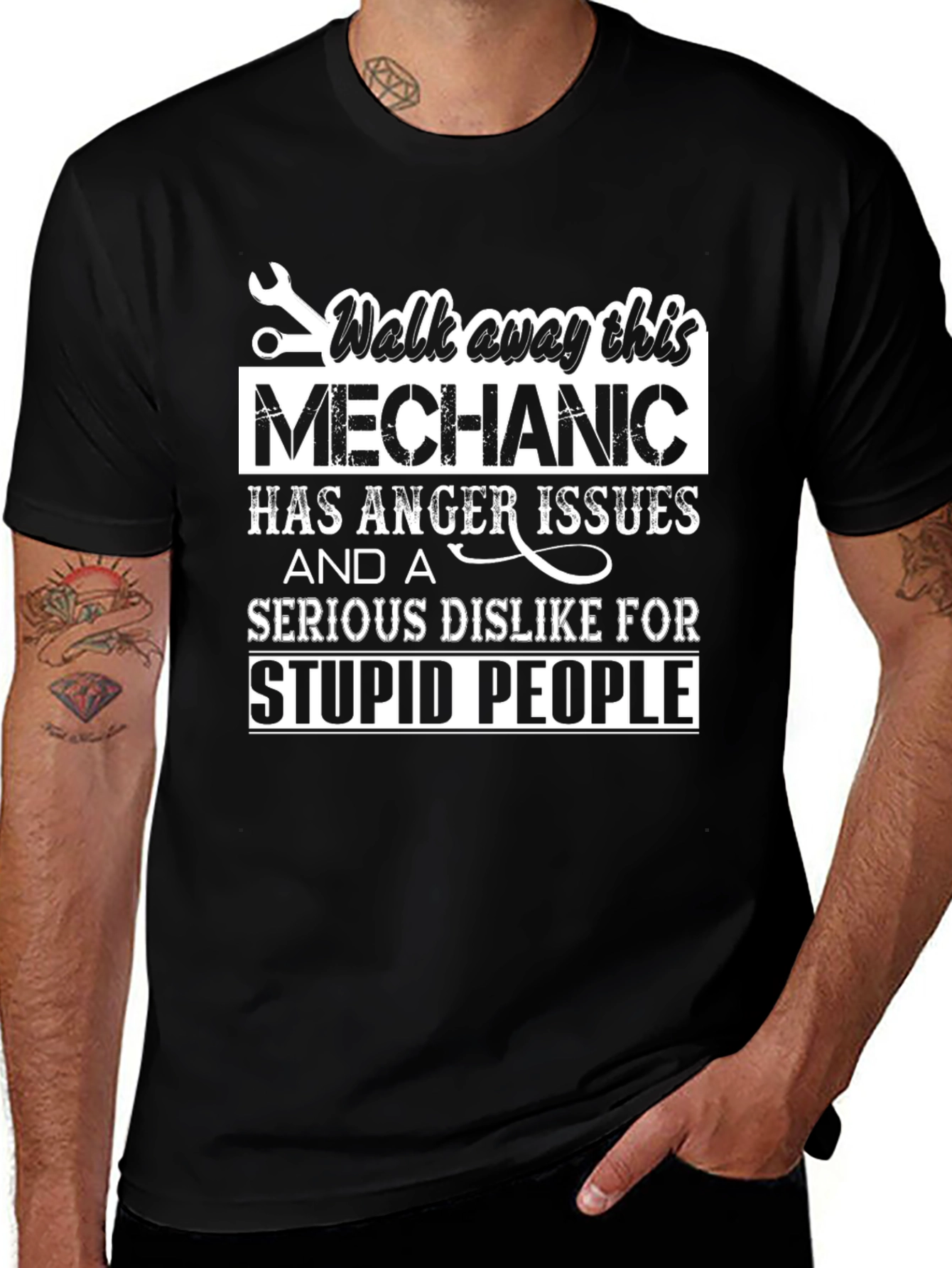 Mechanic Anger Issues Graphic T-Shirt