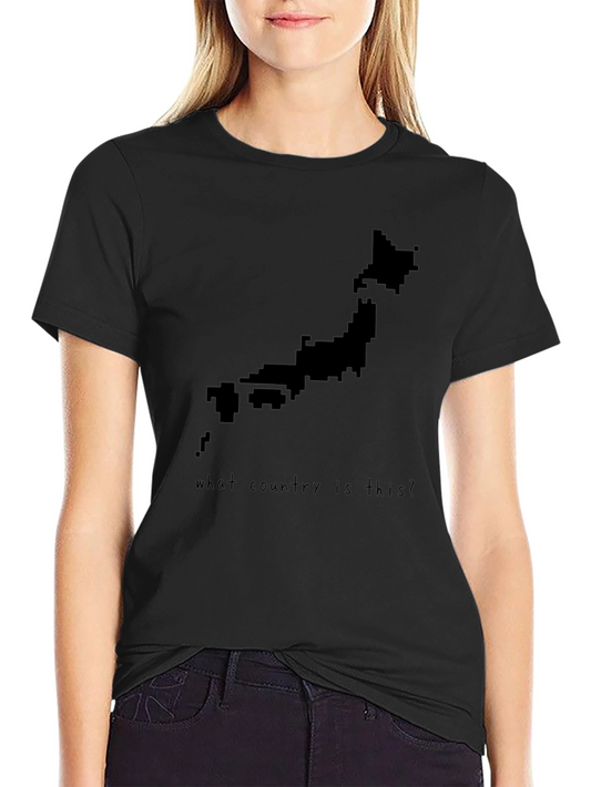 Japan Map Pixel Art T-Shirt -  Country Lover Tee