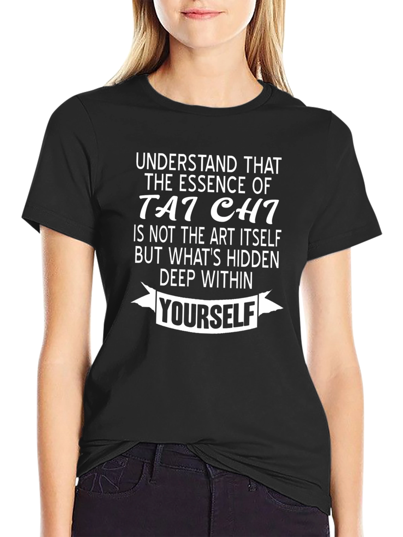 Tai Chi Essence Graphic Print Mens T-Shirt