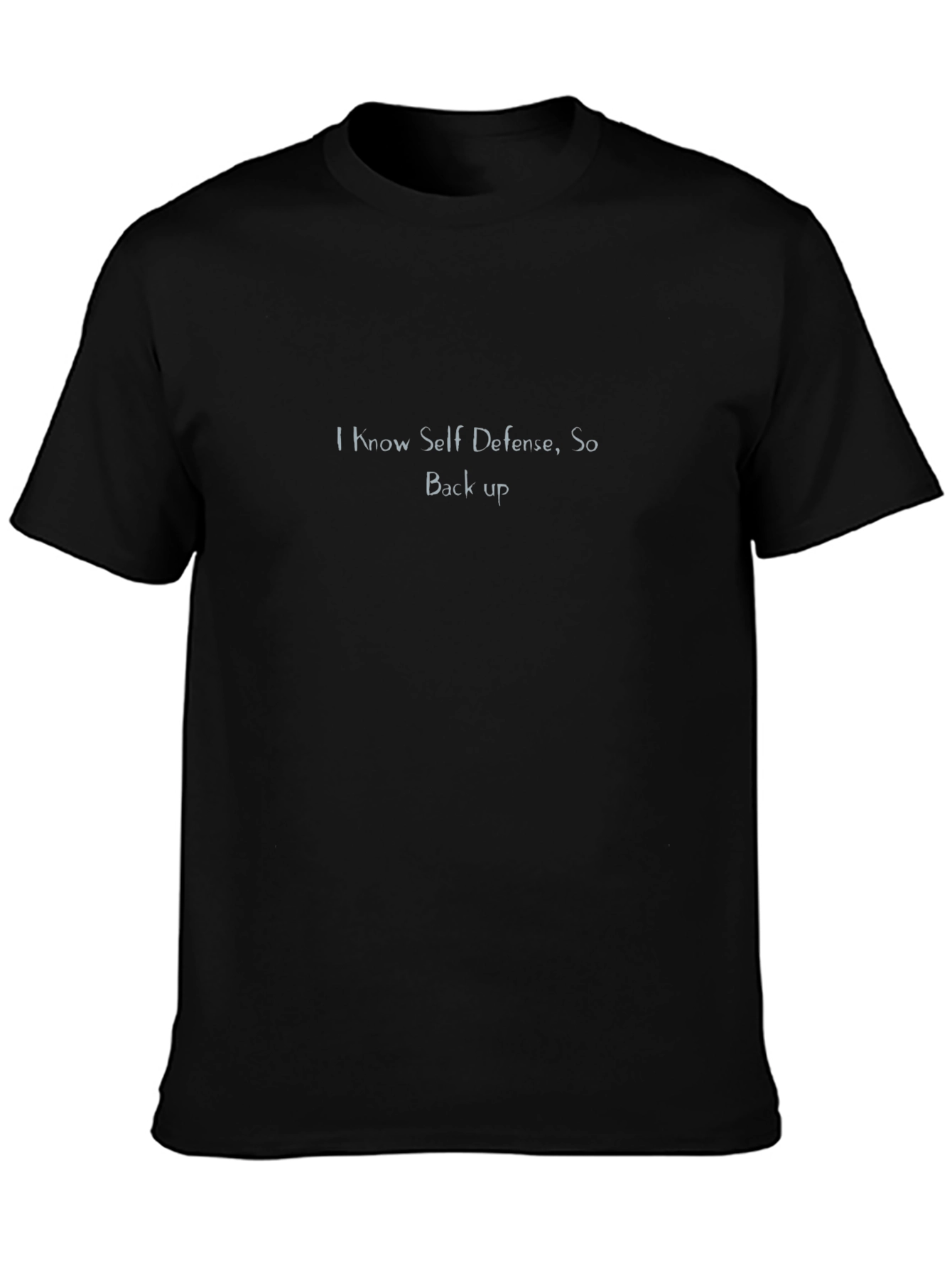 Self Defense Graphic T-Shirt - Mens Black Tee