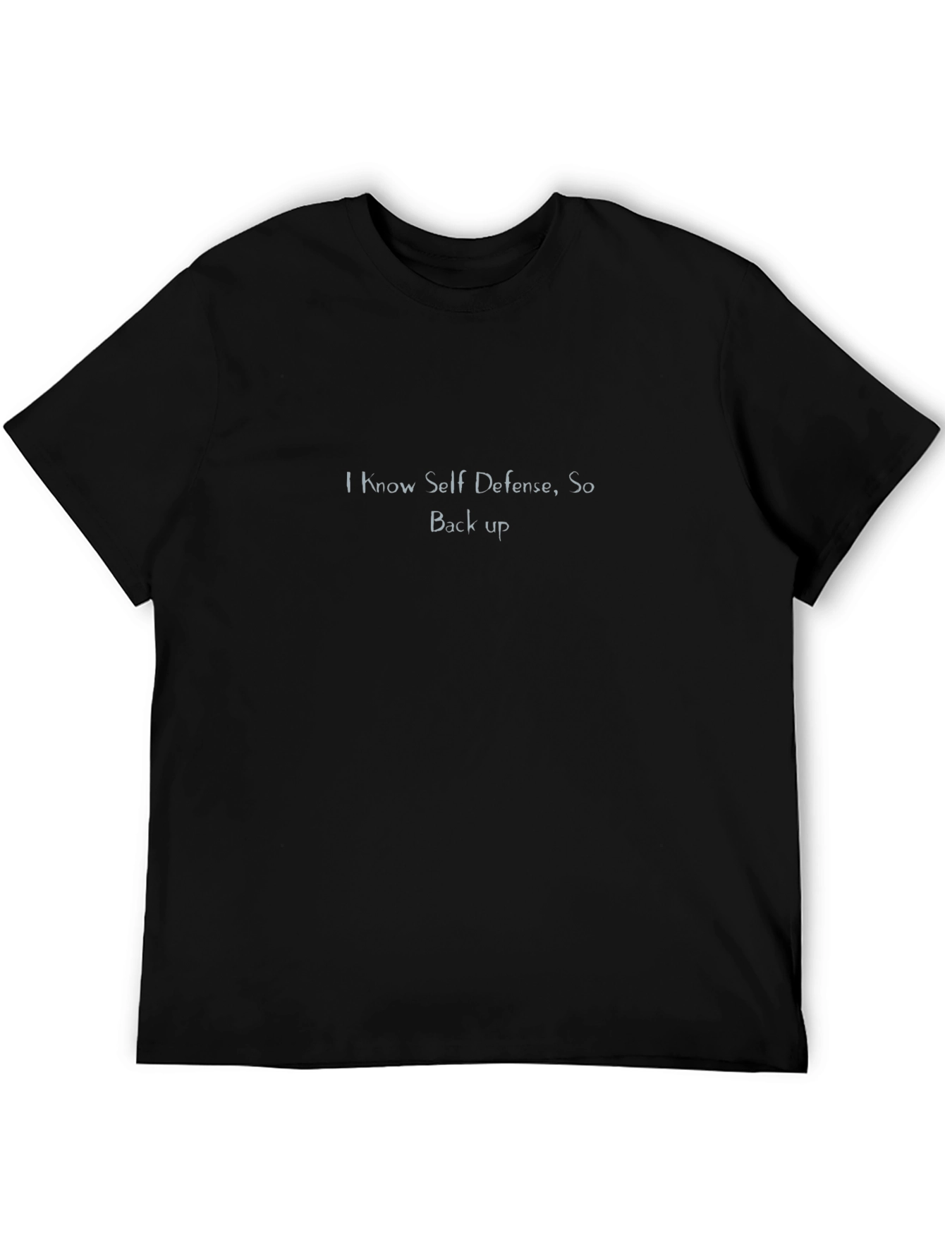 Self Defense Graphic T-Shirt - Mens Black Tee