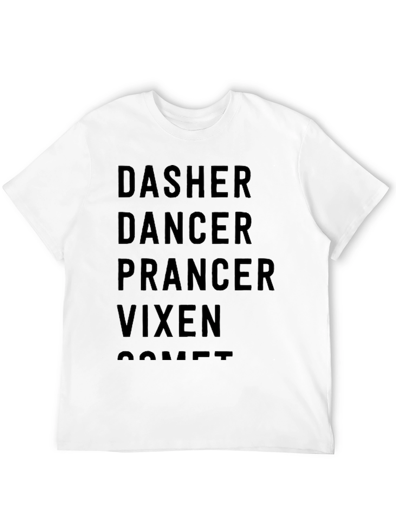 Christmas Reindeer Names T-Shirt