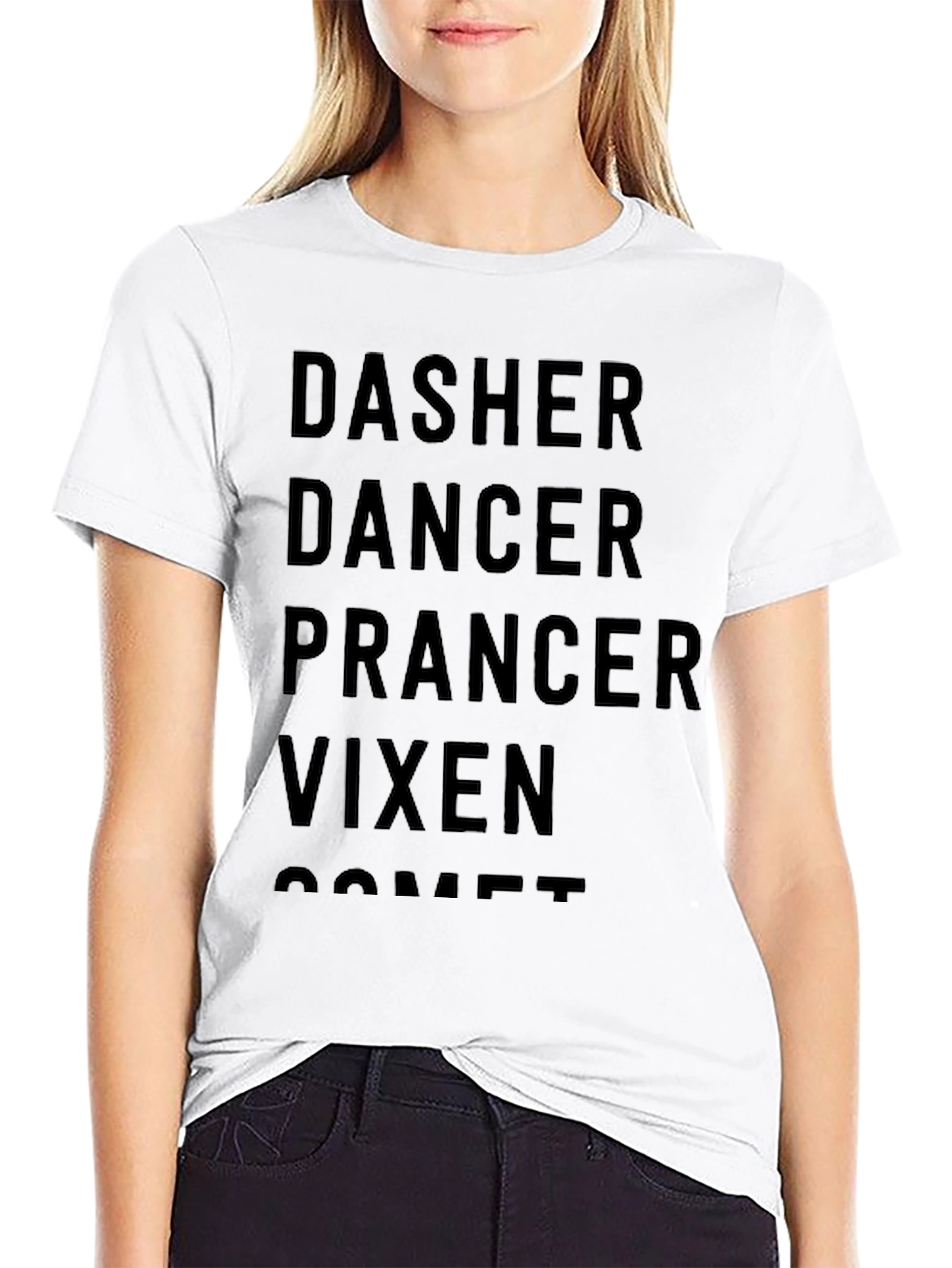 Christmas Reindeer Names T-Shirt
