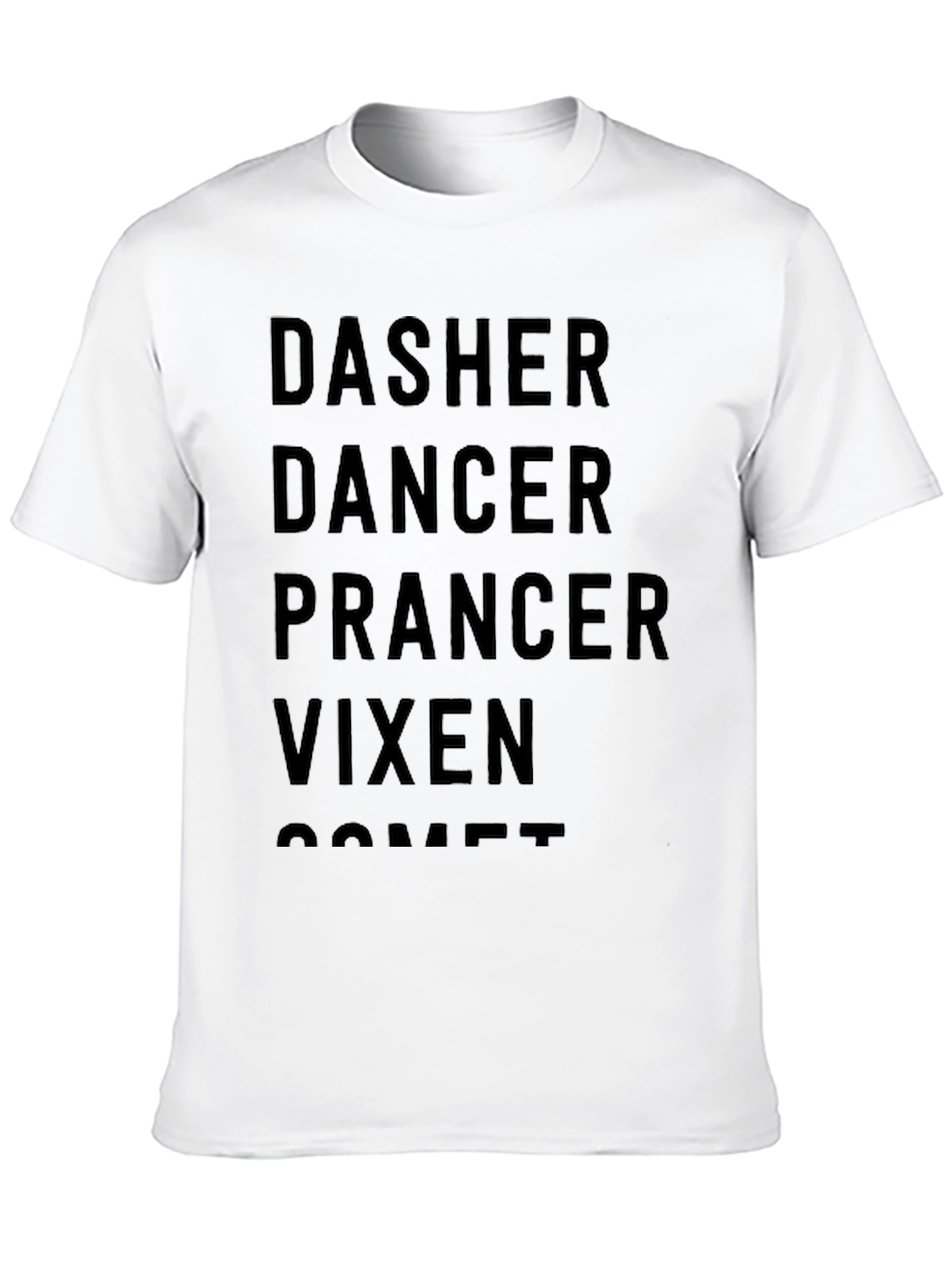 Christmas Reindeer Names T-Shirt