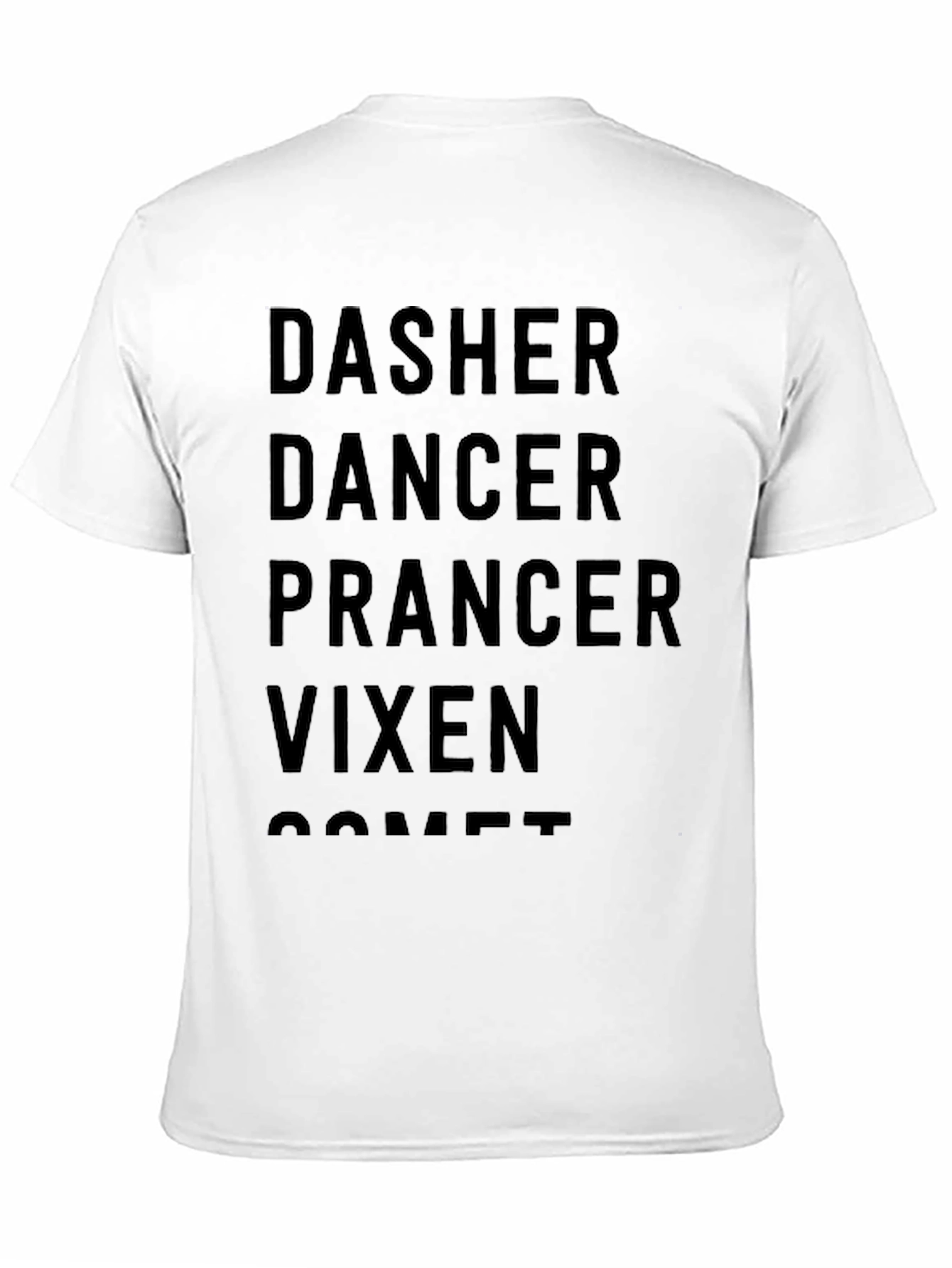 Christmas Reindeer Names T-Shirt