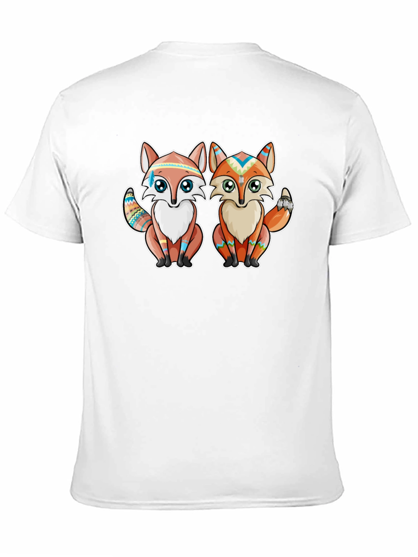 Native Fox T-Shirt - Tribal Design