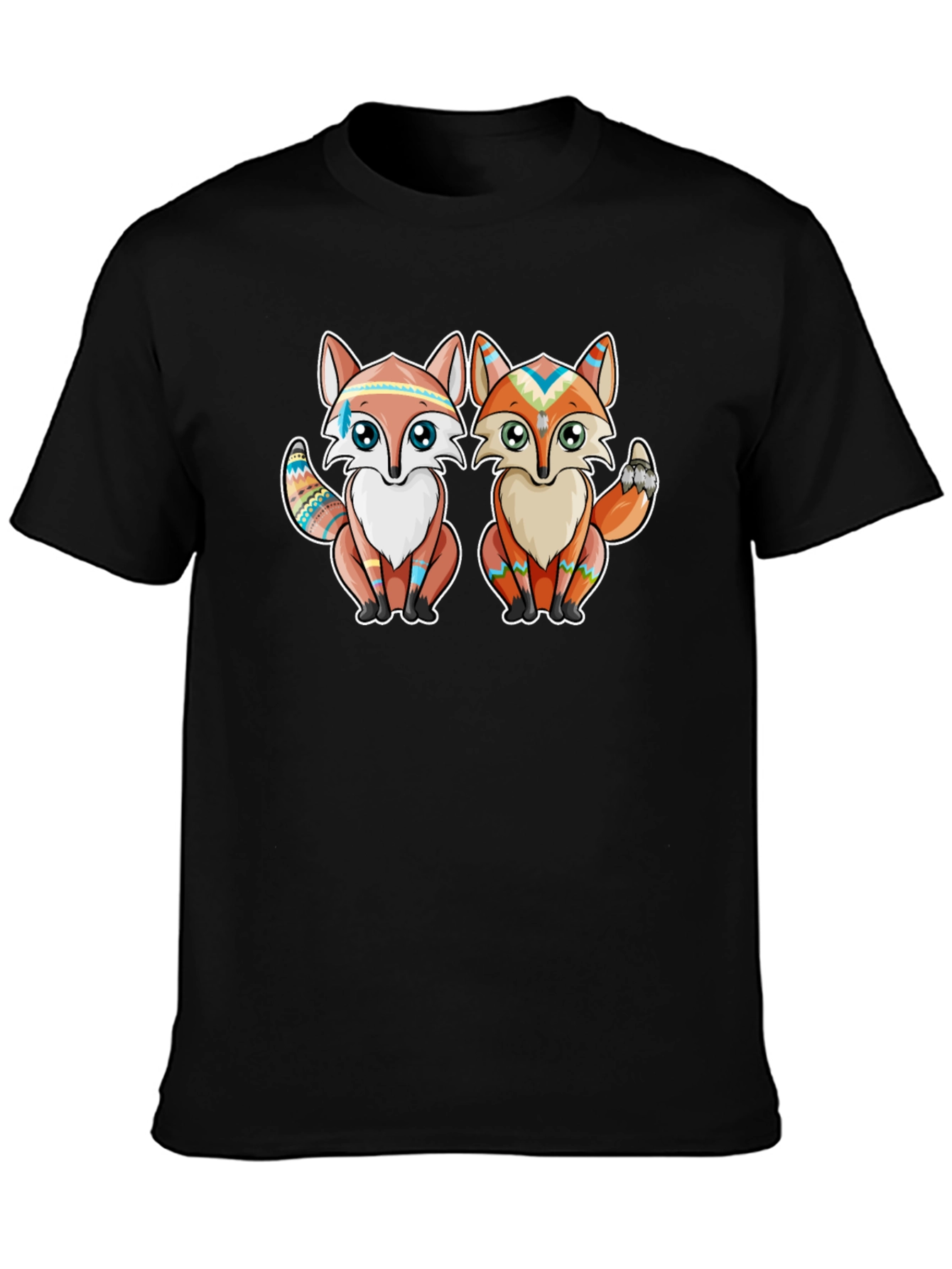 Native Fox T-Shirt - Tribal Design