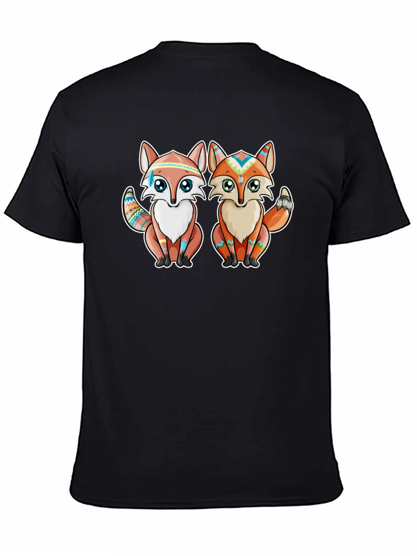 Native Fox T-Shirt - Tribal Design