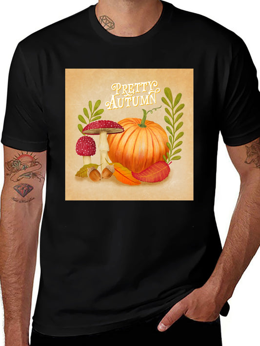 Pretty Autumn T-Shirt - Fall Pumpkin Design