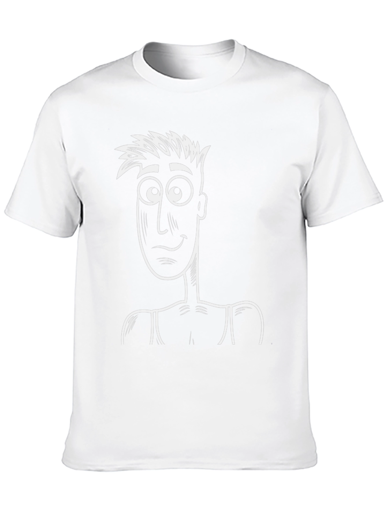 Cartoon Character Graphic Tee - Black