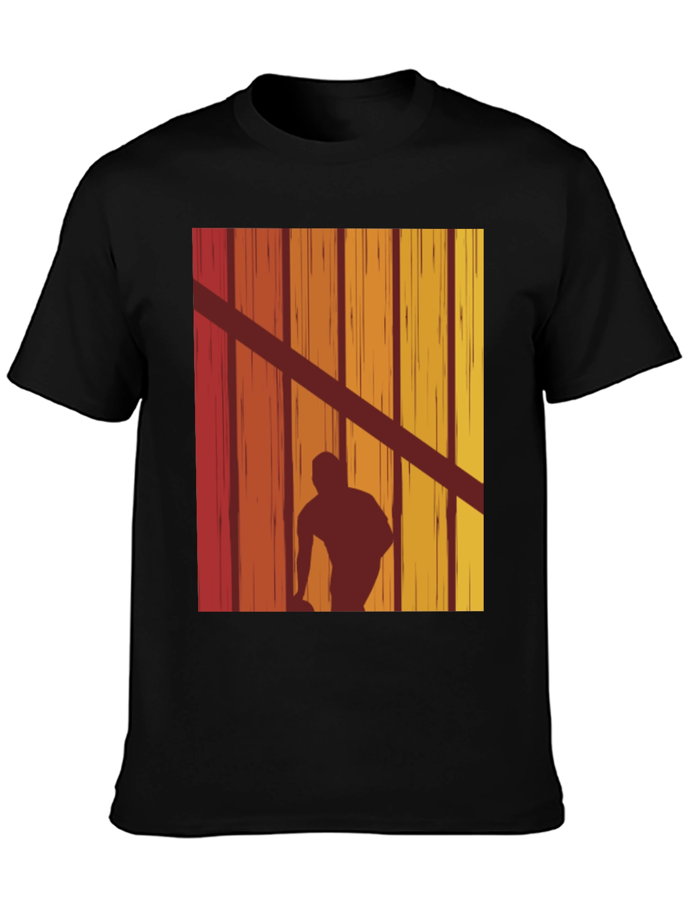 Retro Bowling Silhouette Graphic T-Shirt
