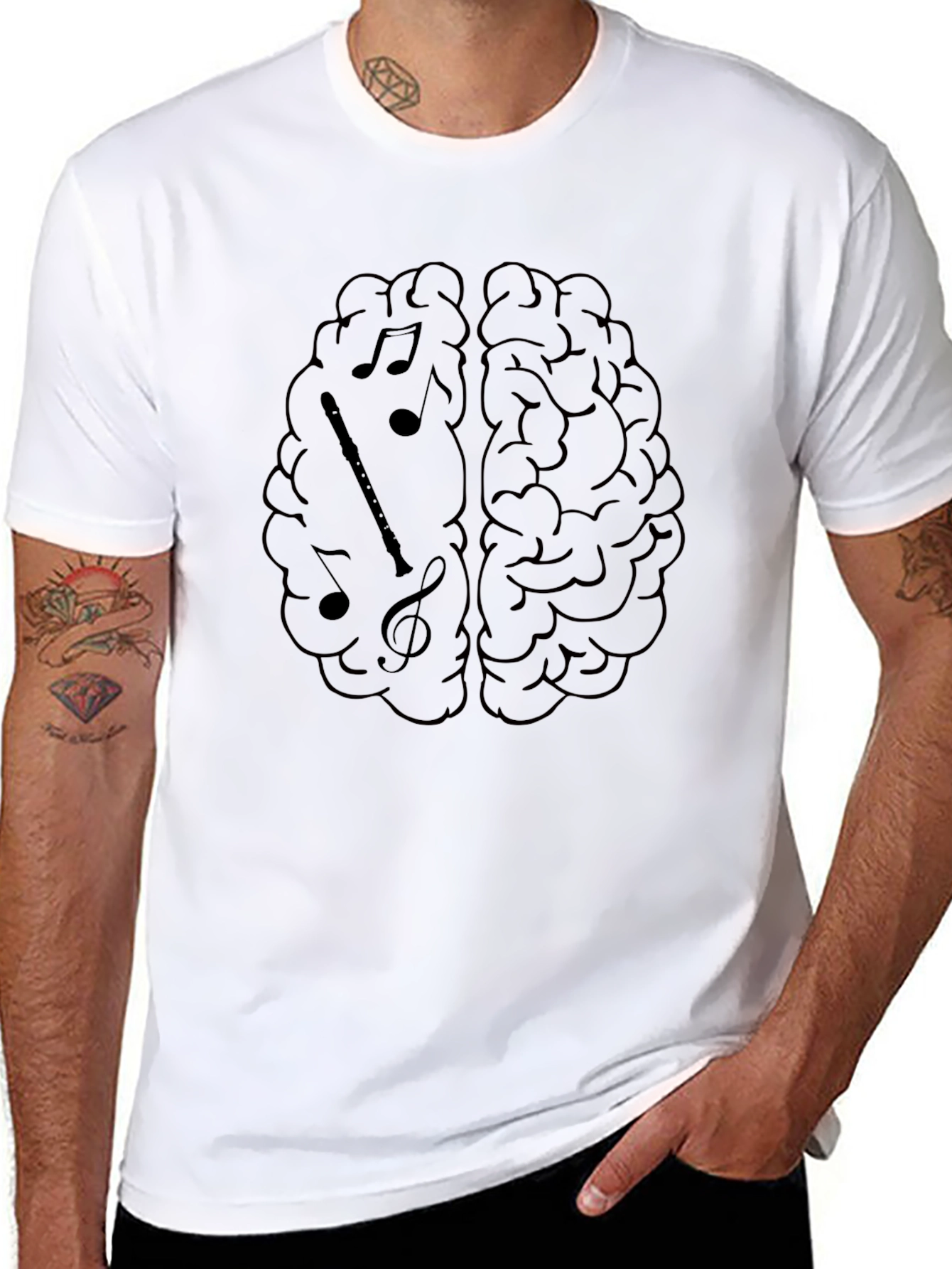 Music Brain T-Shirt - Creative Musician Tee