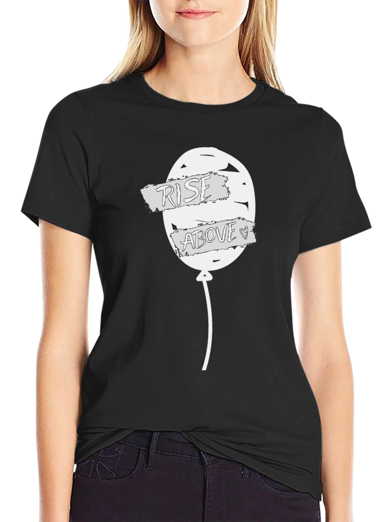 Rise Above Graphic Tee - Black