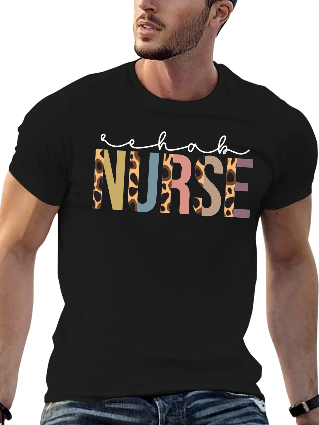 Rehab Nurse Giraffe Print T-Shirt - Unisex
