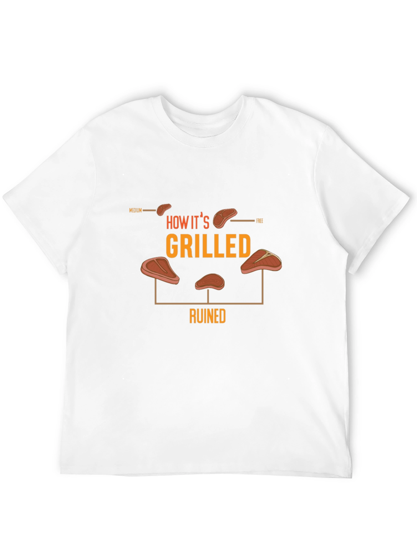 How Its Grilled T-Shirt - Steak Lovers