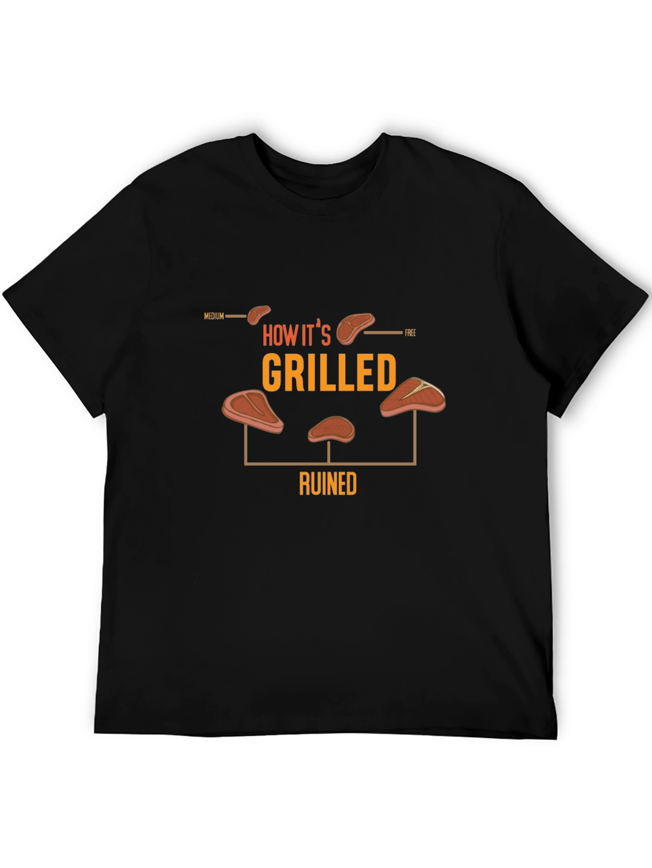 How Its Grilled T-Shirt - Steak Lovers