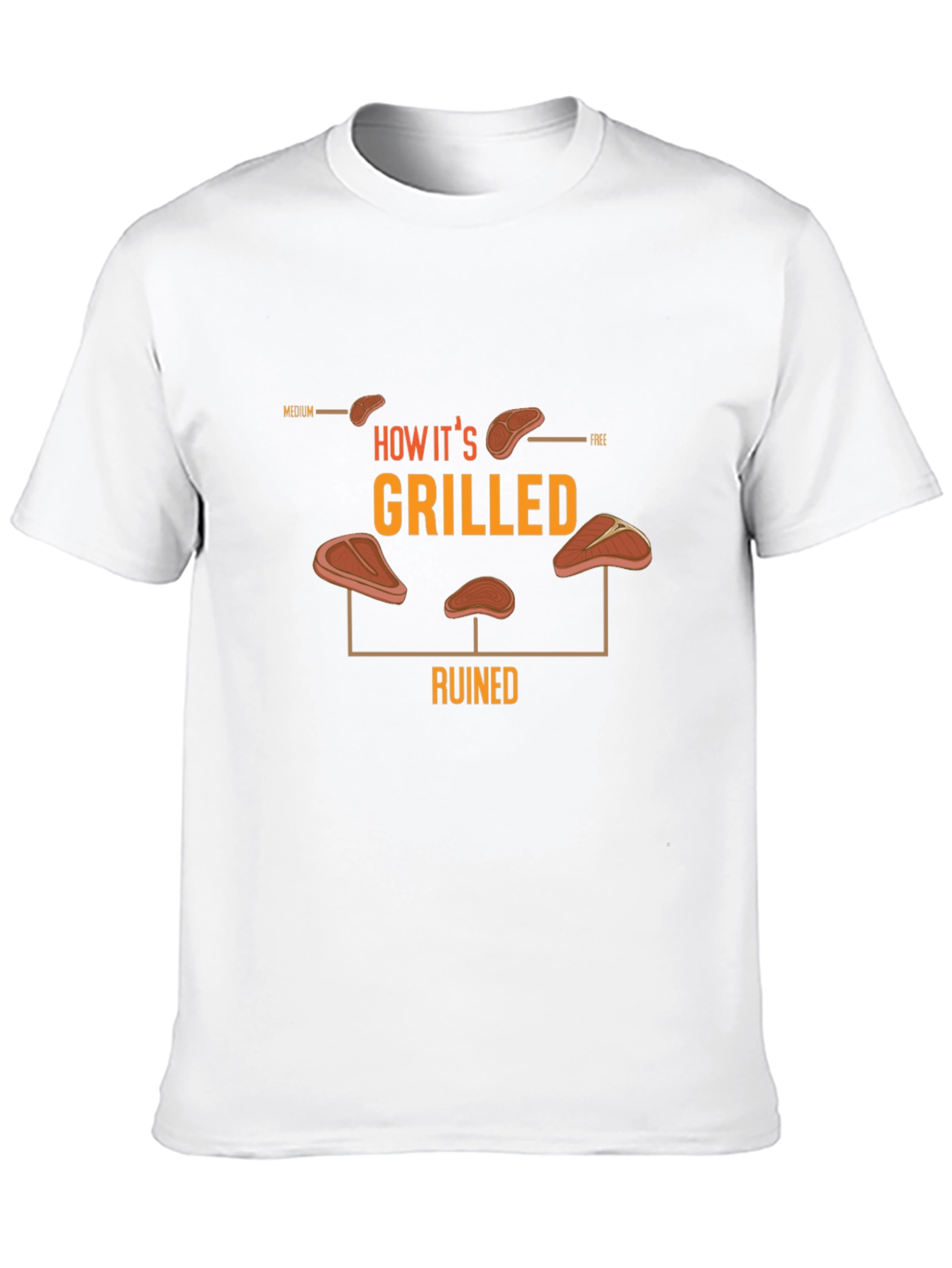 How Its Grilled T-Shirt - Steak Lovers