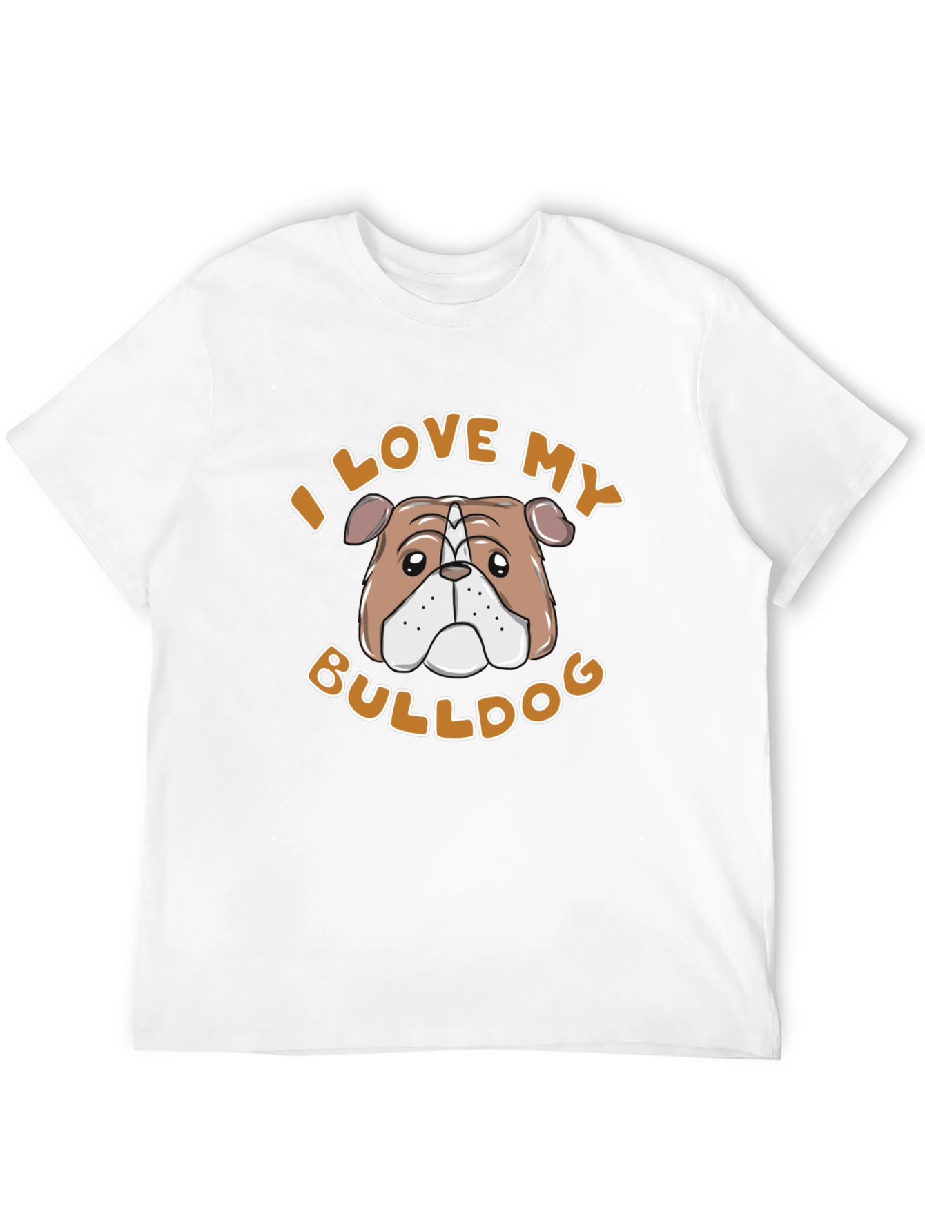 I Love My Bulldog Graphic Tee