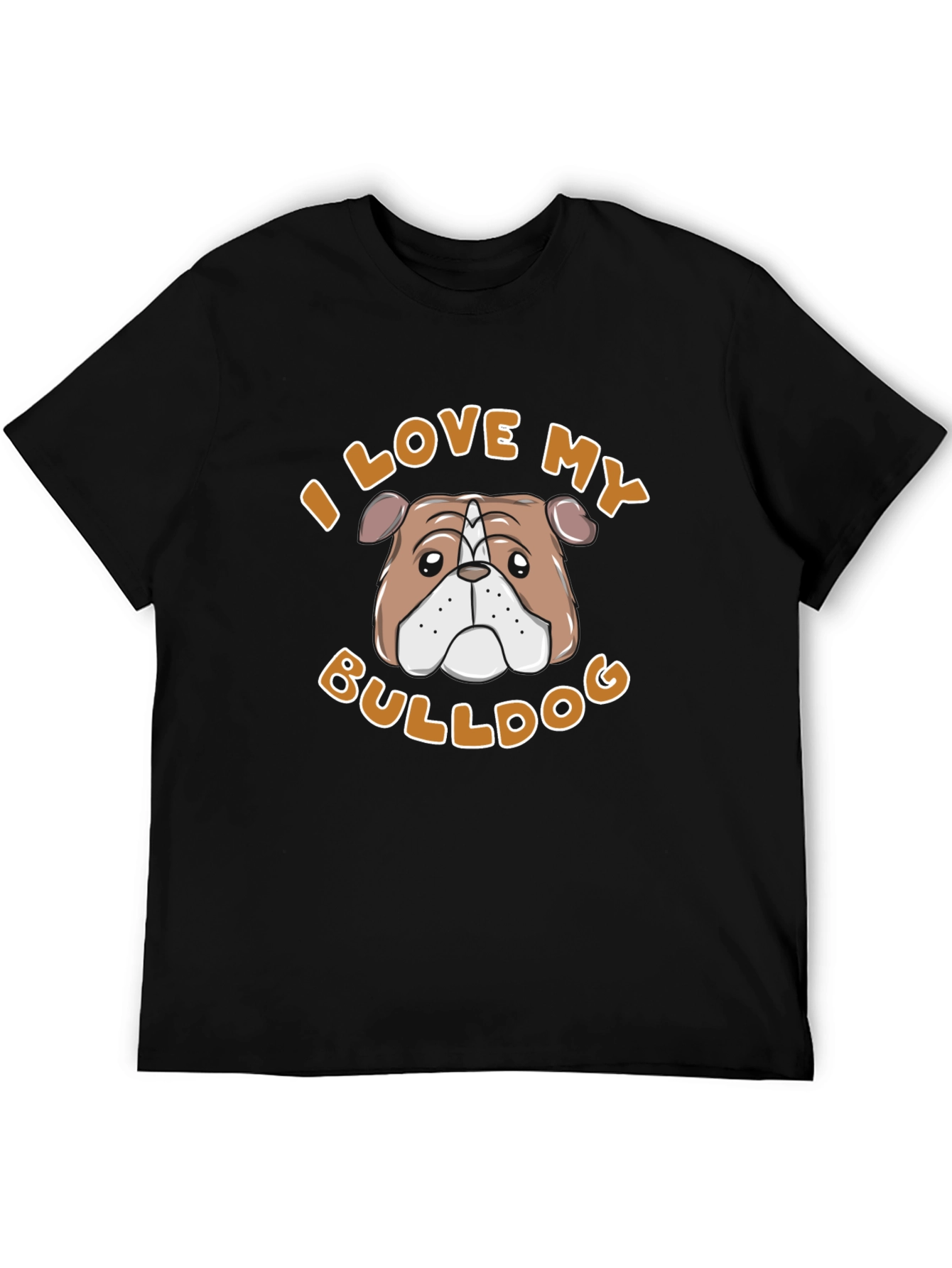 I Love My Bulldog Graphic Tee