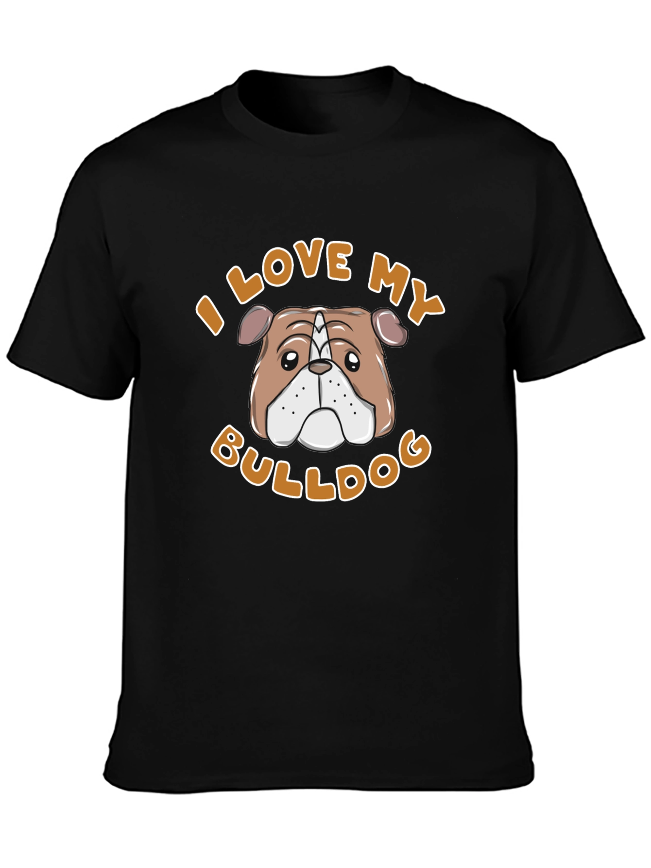 I Love My Bulldog Graphic Tee
