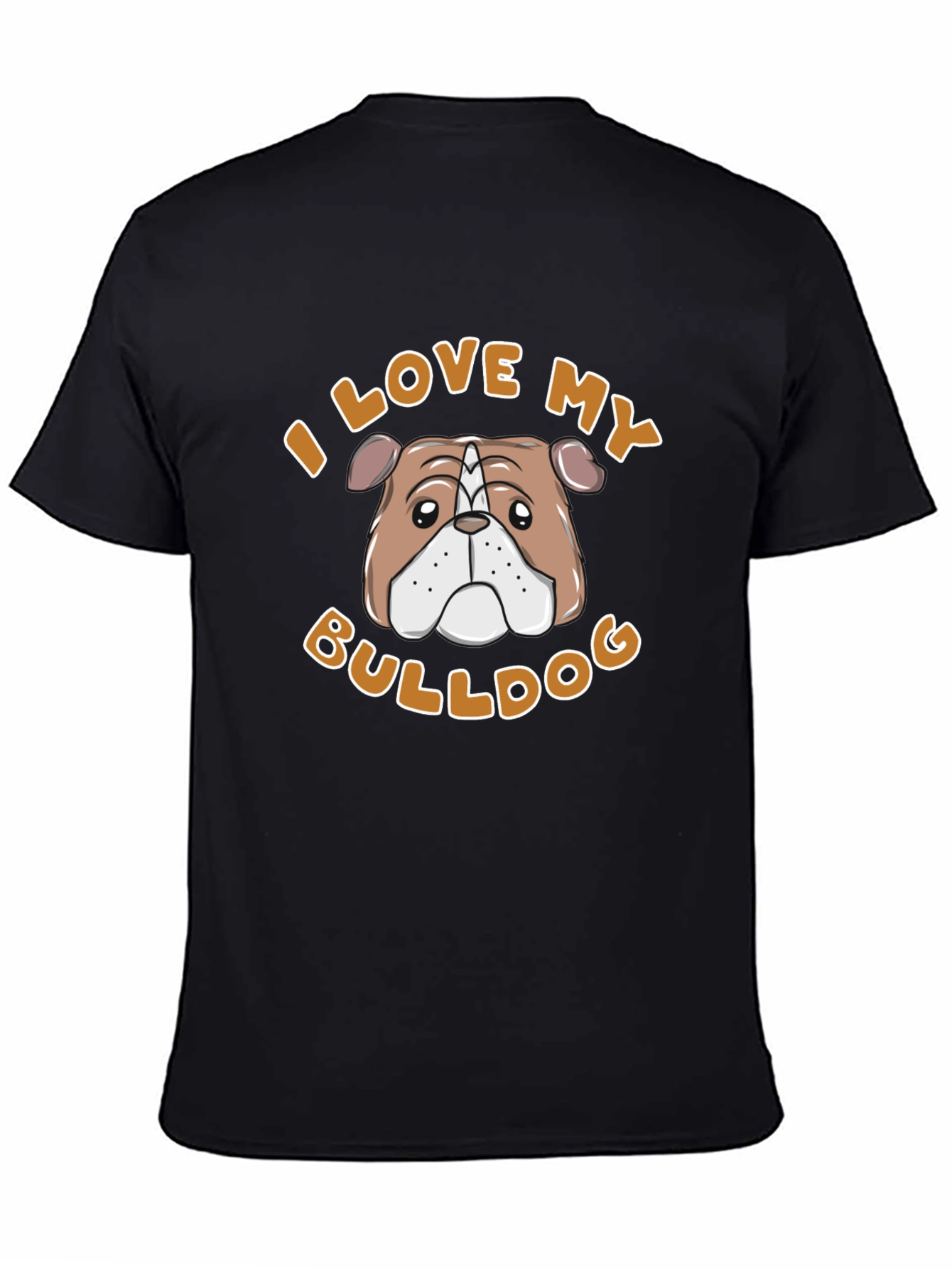I Love My Bulldog Graphic Tee