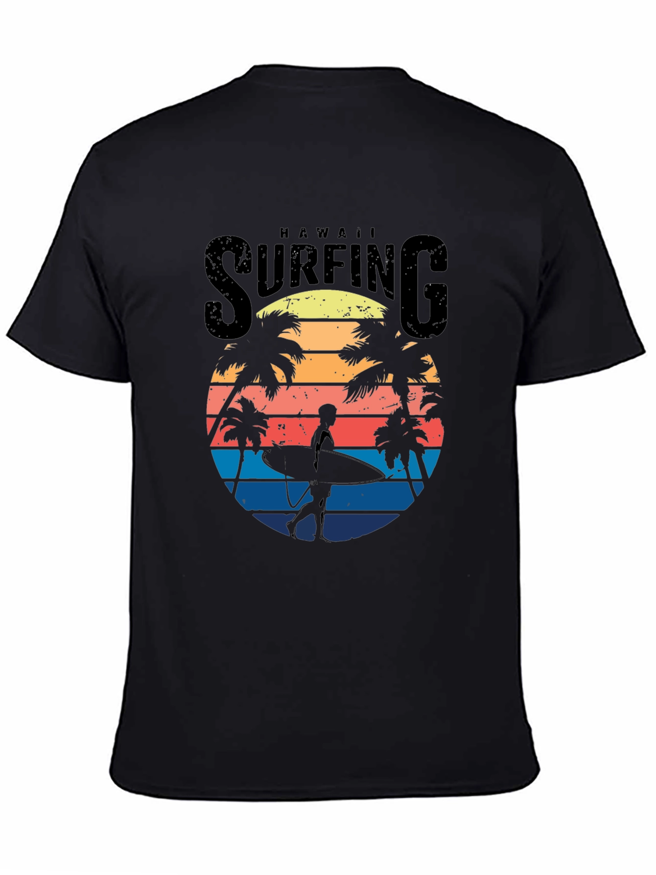 Hawaii Surfing Graphic Tee - Beach Vibes