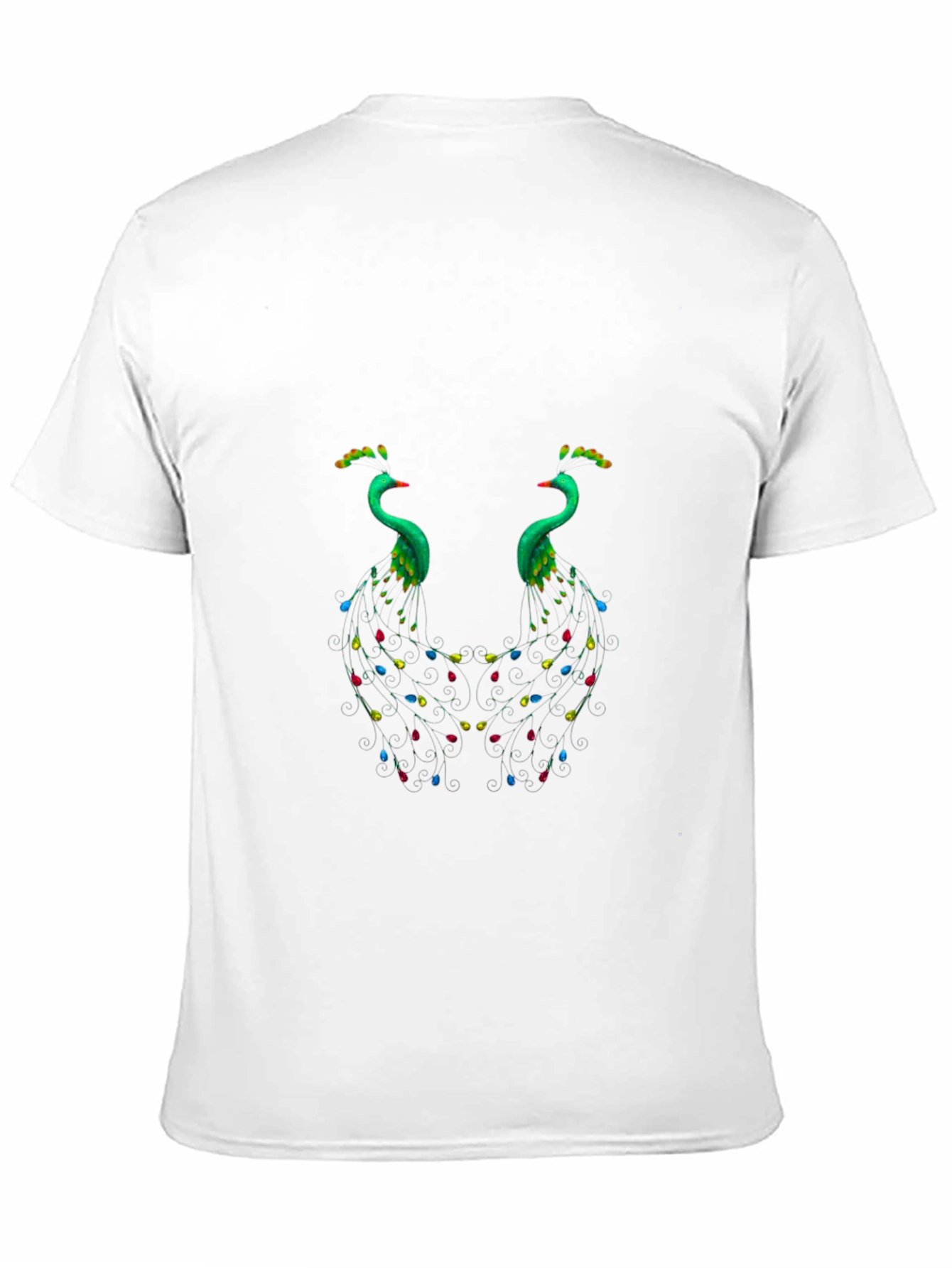 Peacock Graphic Black T-Shirt