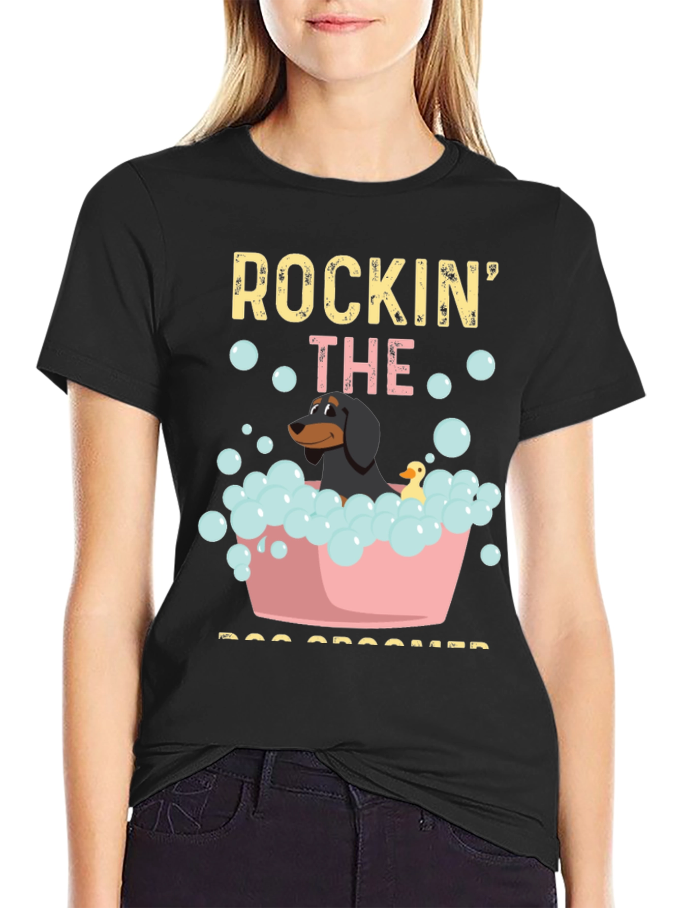 Rockin The Dog Groomer T-Shirt