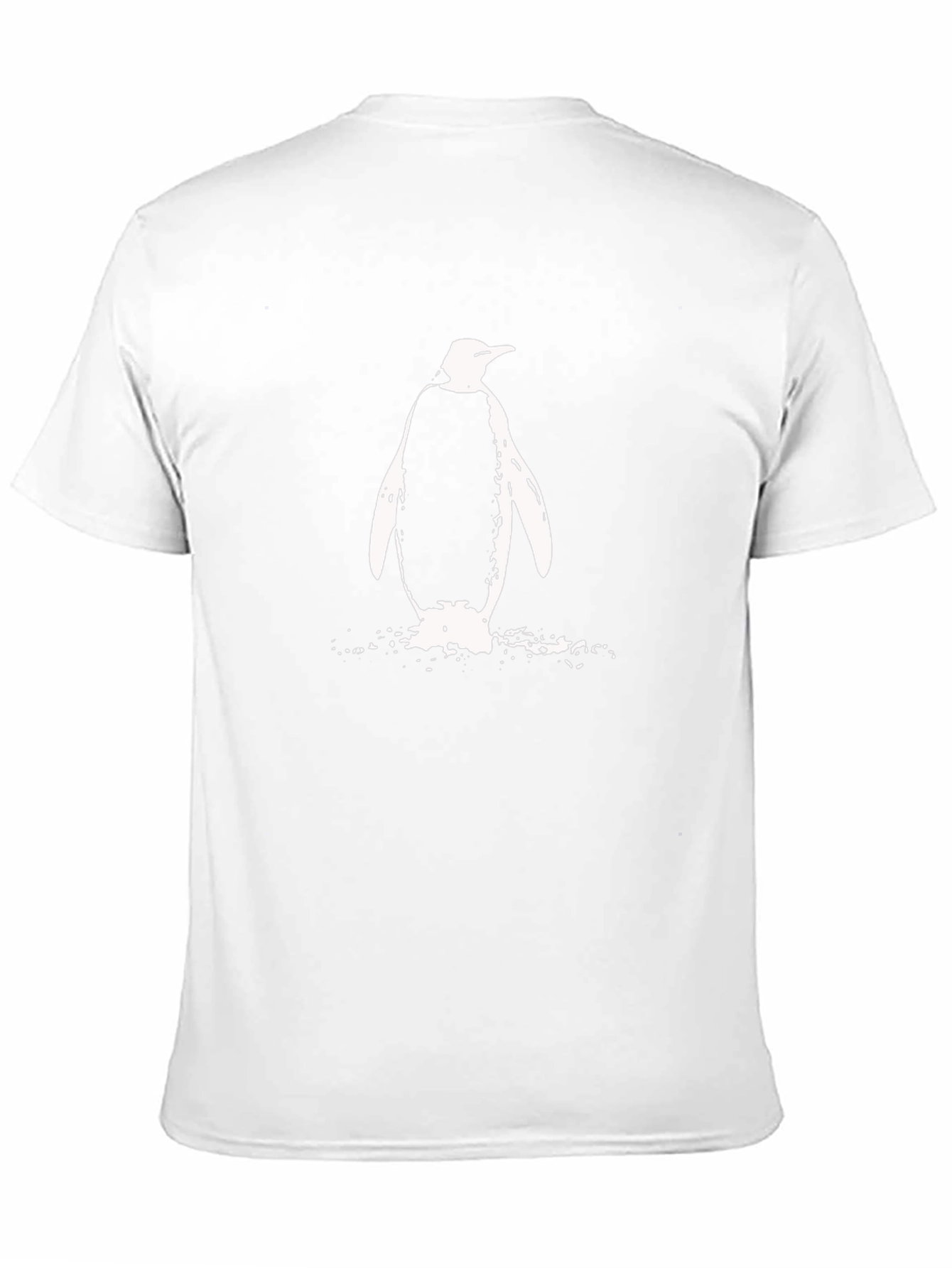 Penguin Graphic Tee - Black Cotton T-Shirt